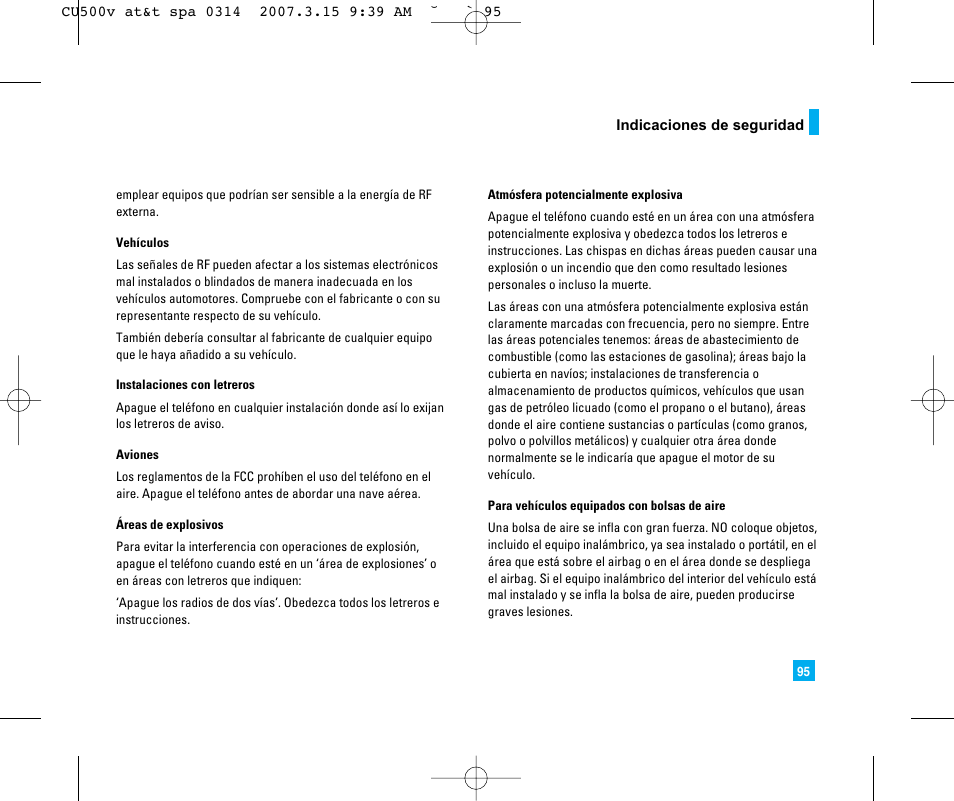 LG CU500V User Manual | Page 213 / 230