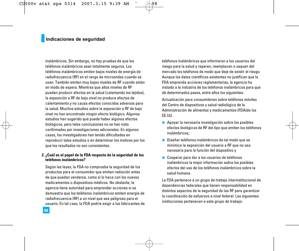 LG CU500V User Manual | Page 216 / 230