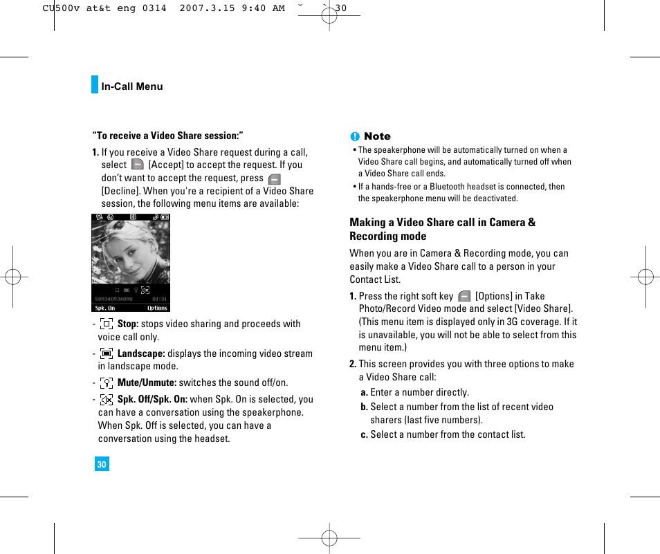 LG CU500V User Manual | Page 34 / 230