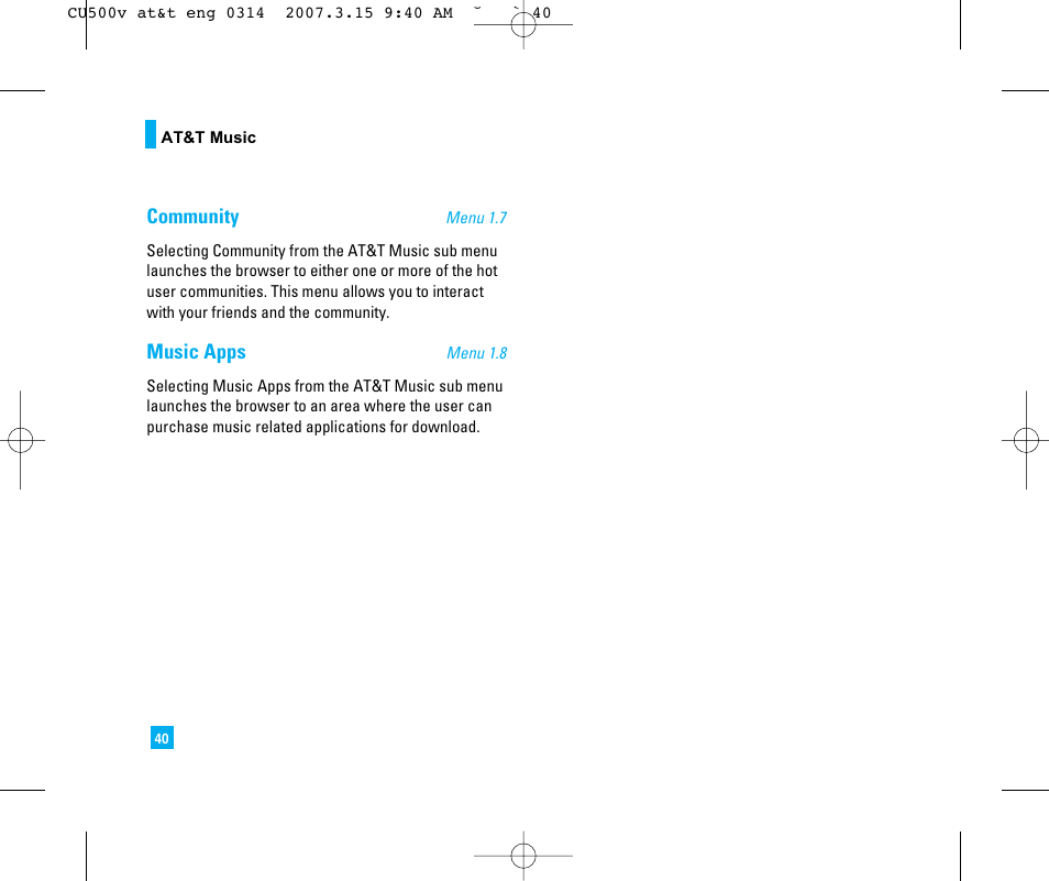 LG CU500V User Manual | Page 44 / 230