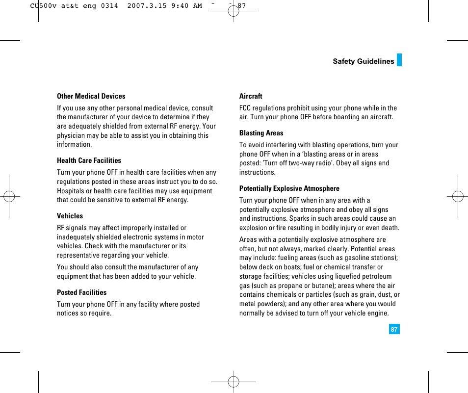 LG CU500V User Manual | Page 91 / 230