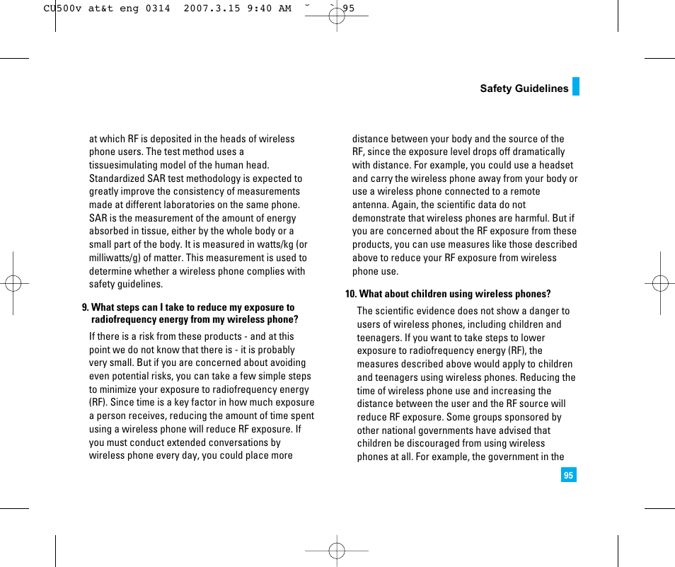 LG CU500V User Manual | Page 99 / 230