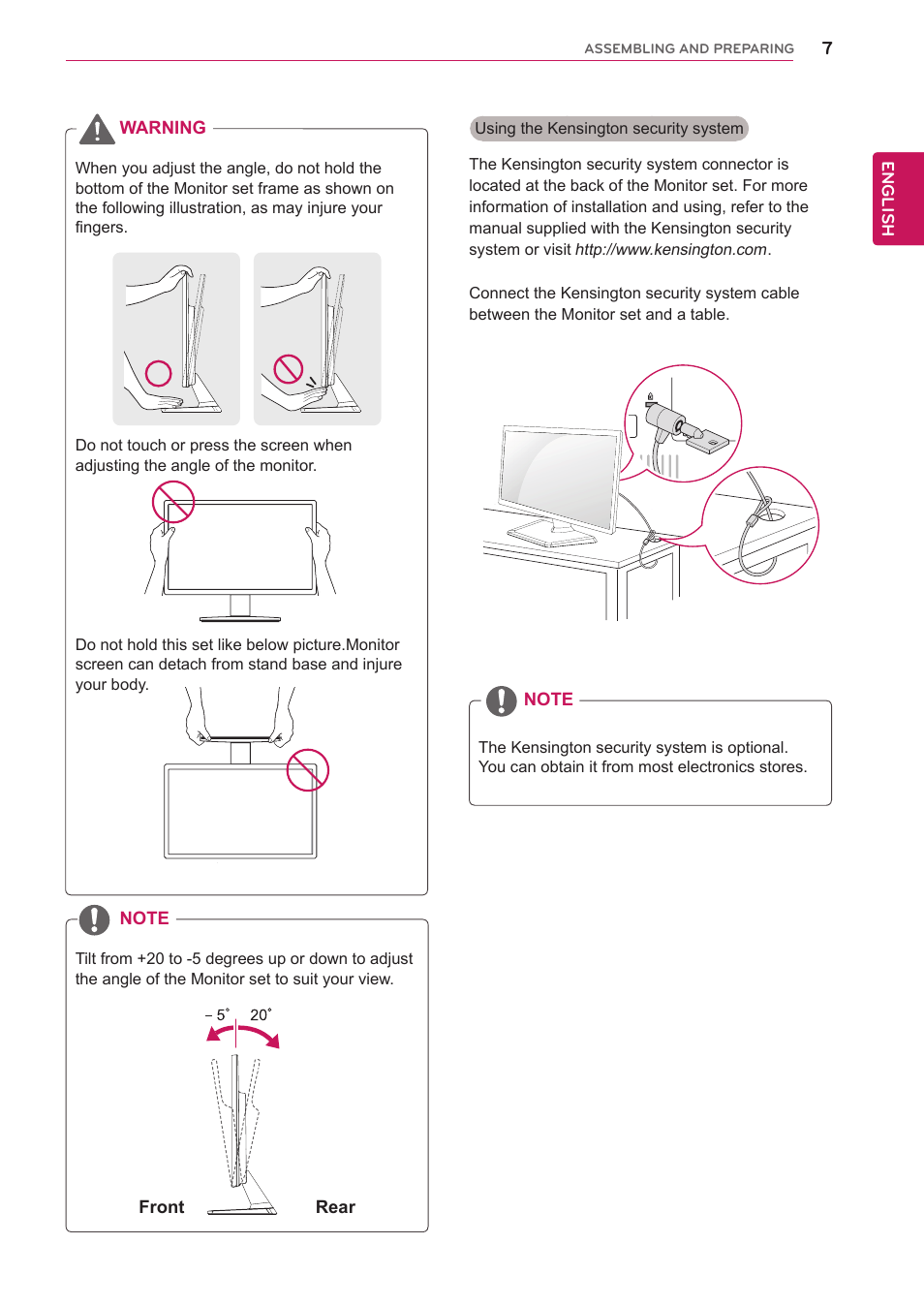 LG E1942TC-BN User Manual | Page 7 / 28