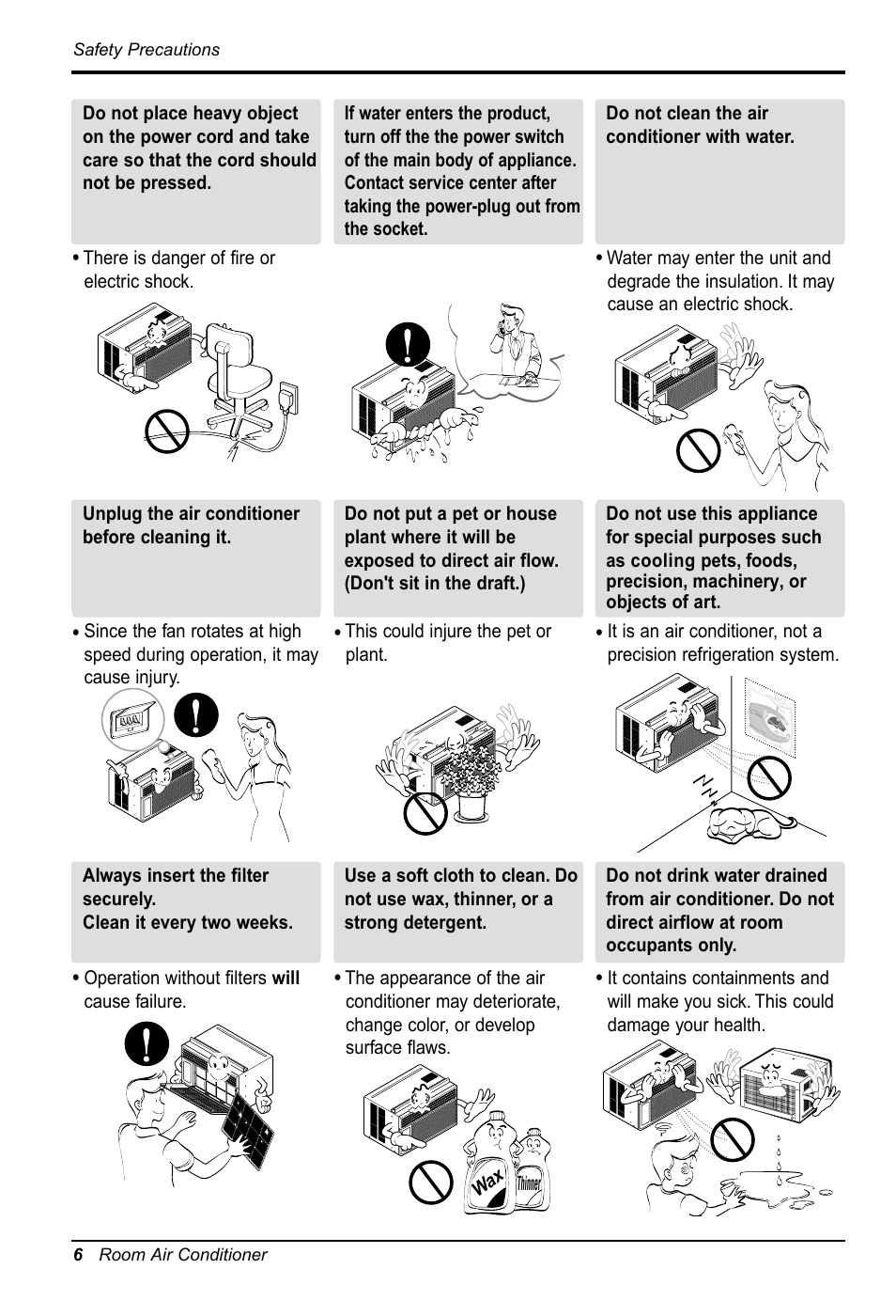 LG GWHD6500R User Manual | Page 6 / 47