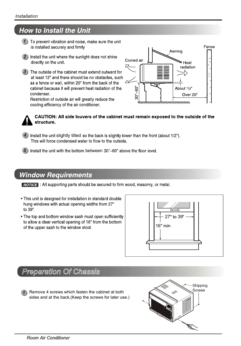 Preparation of chassis | LG LW1214ER User Manual | Page 12 / 48