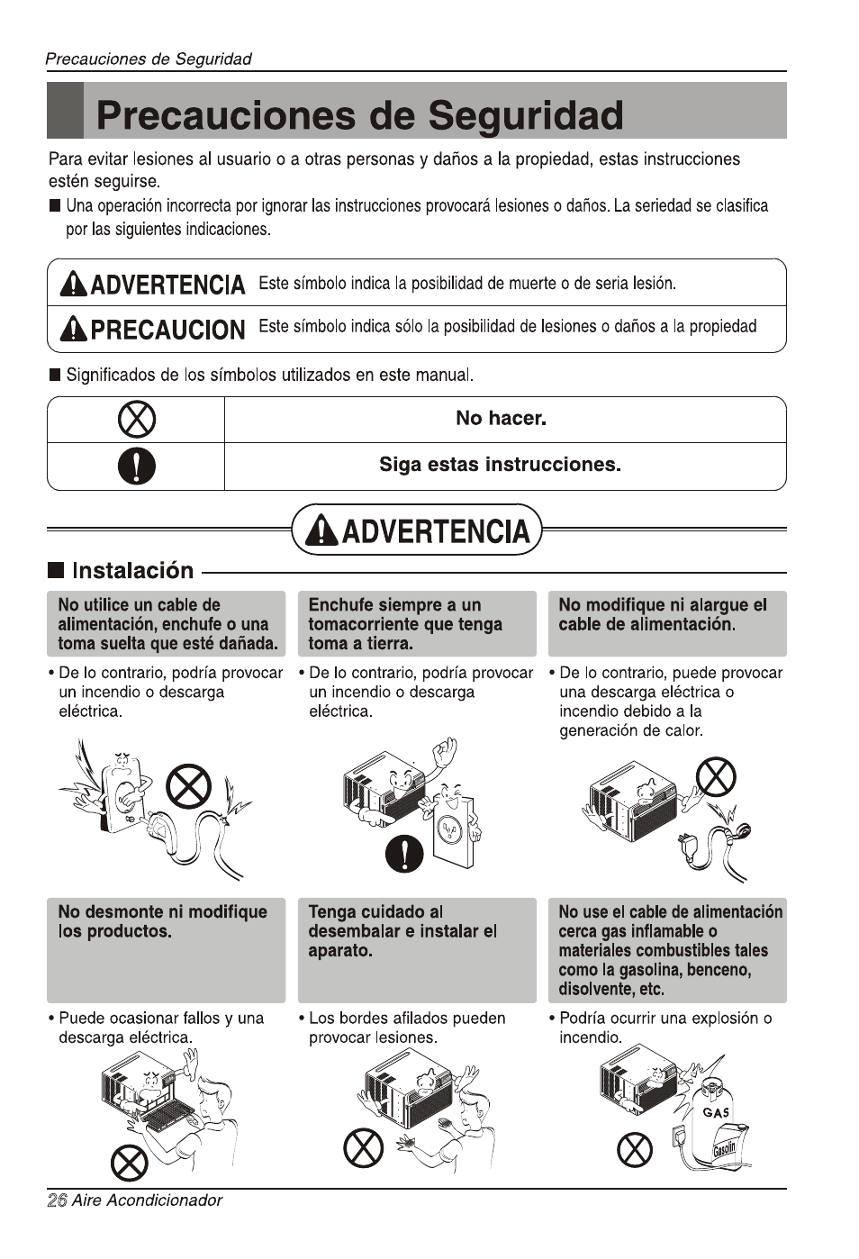 LG LW1214ER User Manual | Page 26 / 48