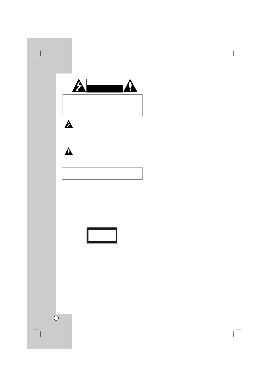Caution | LG LHT764 User Manual | Page 2 / 41