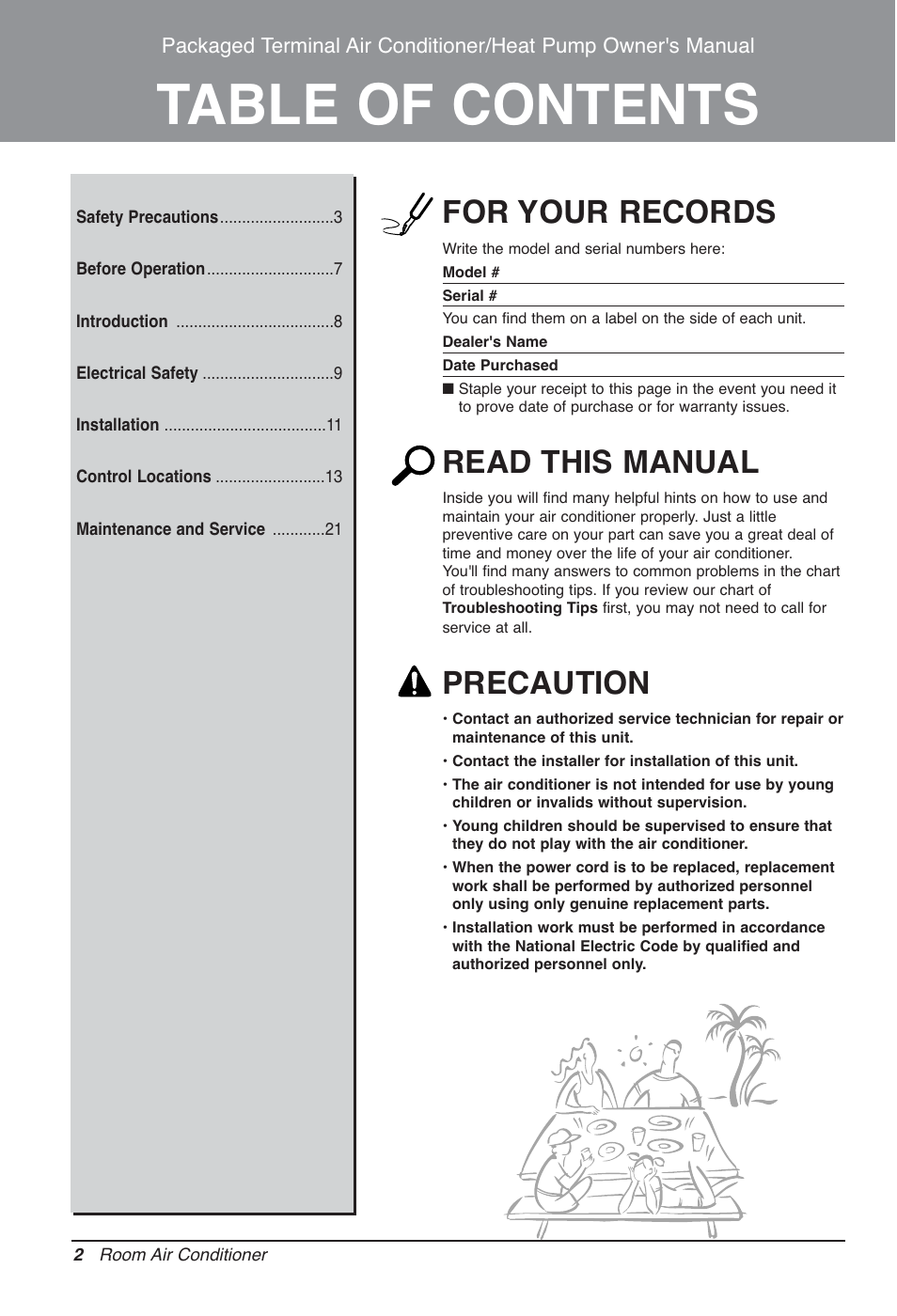 LG LP090CED User Manual | Page 2 / 27