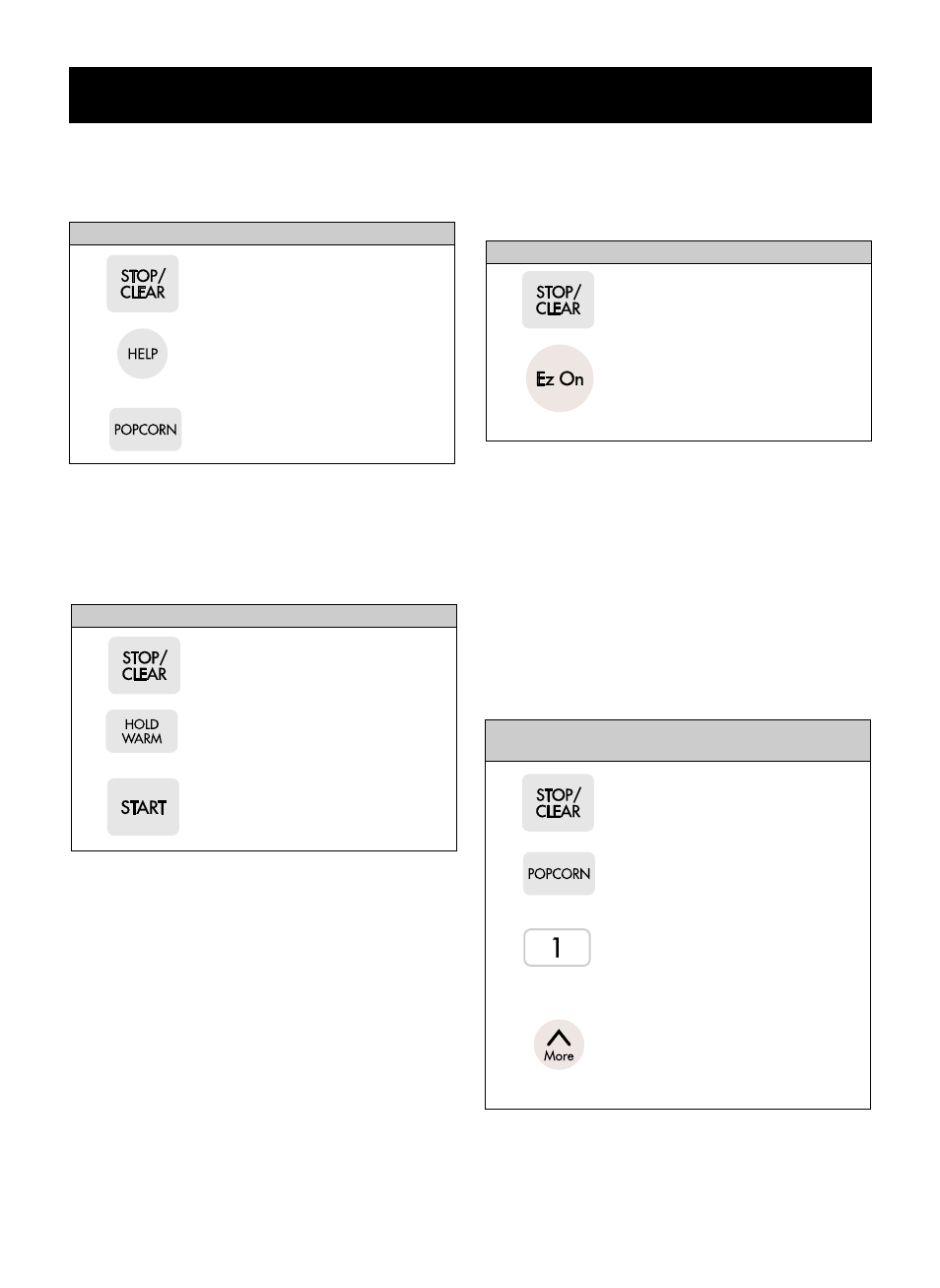 Operation, Hold warm, Ez on | Help, More/less | LG MV-1725B User Manual | Page 12 / 32