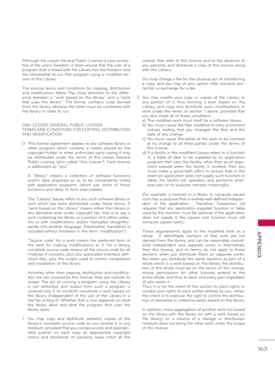 Ap p en d ix | LG 37LD452C User Manual | Page 163 / 172