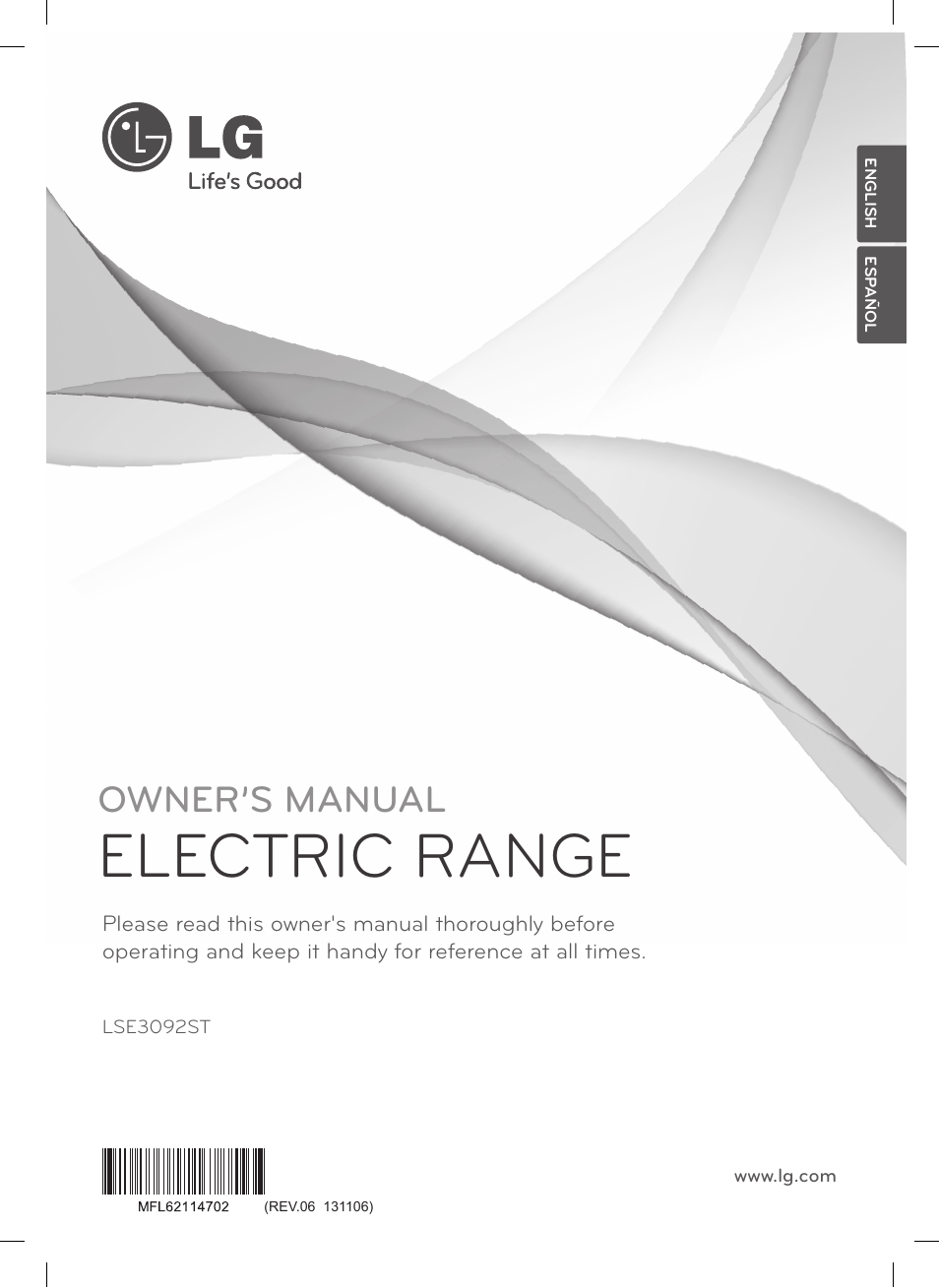LG LSE3092ST User Manual | 92 pages