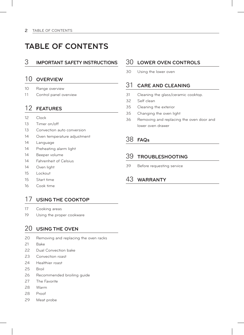 LG LSE3092ST User Manual | Page 2 / 92