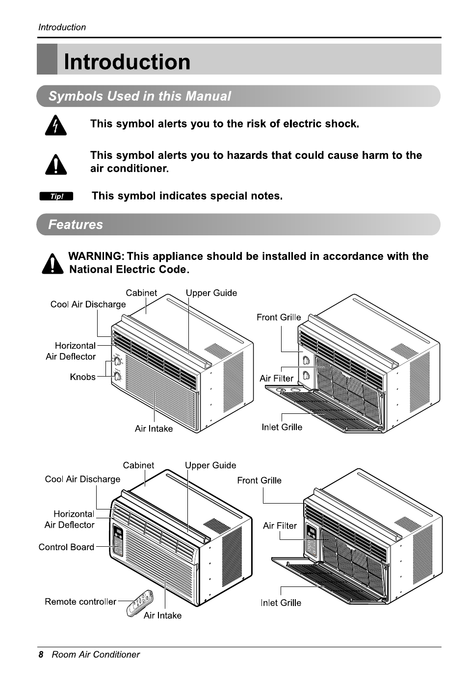 LG WG6007R User Manual | Page 8 / 47