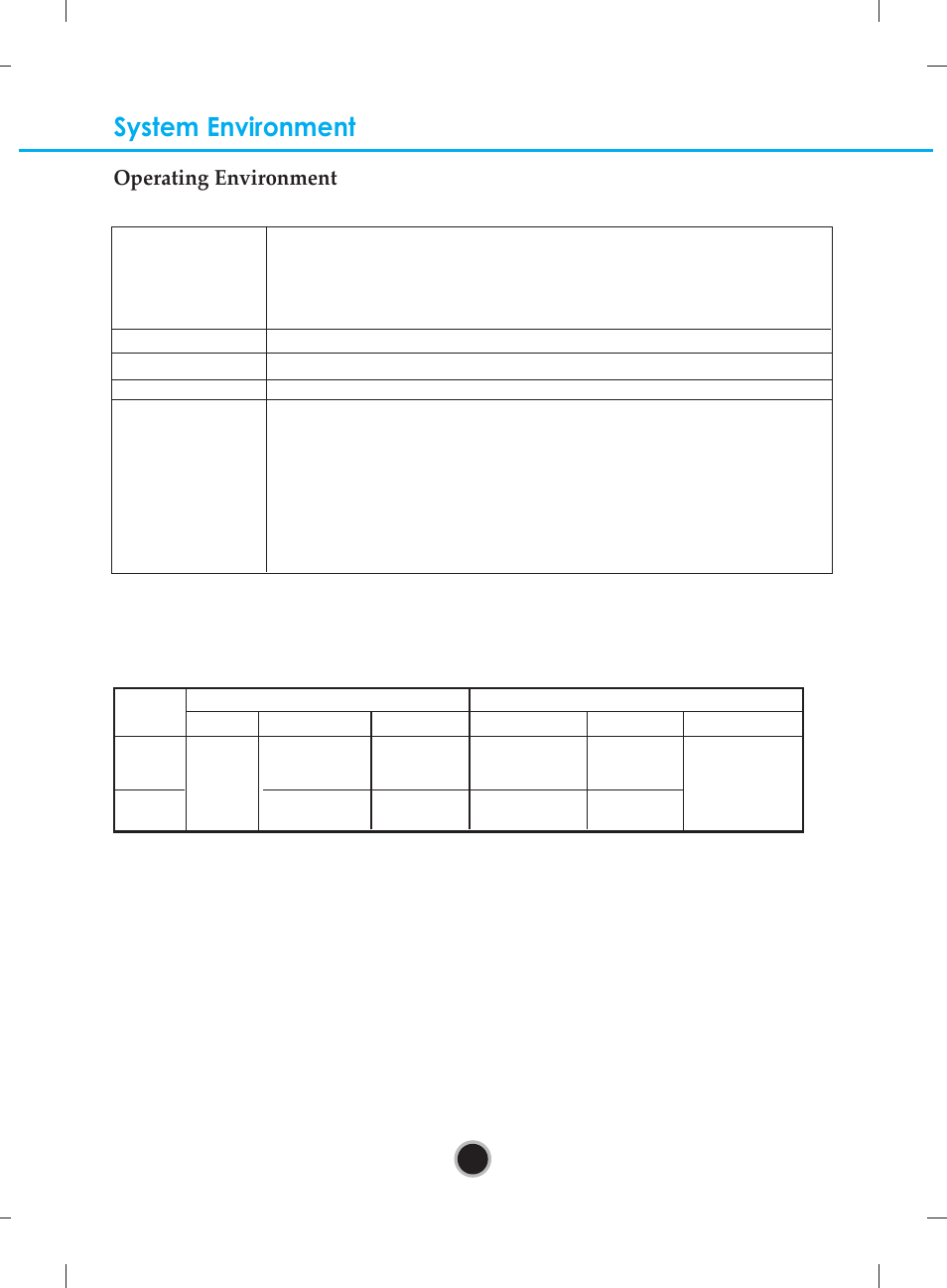 System environment, 3operating environment | LG UH08LS10 User Manual | Page 6 / 15