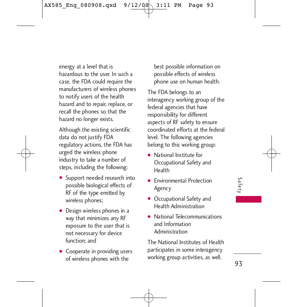 LG LGAX585 User Manual | Page 93 / 119