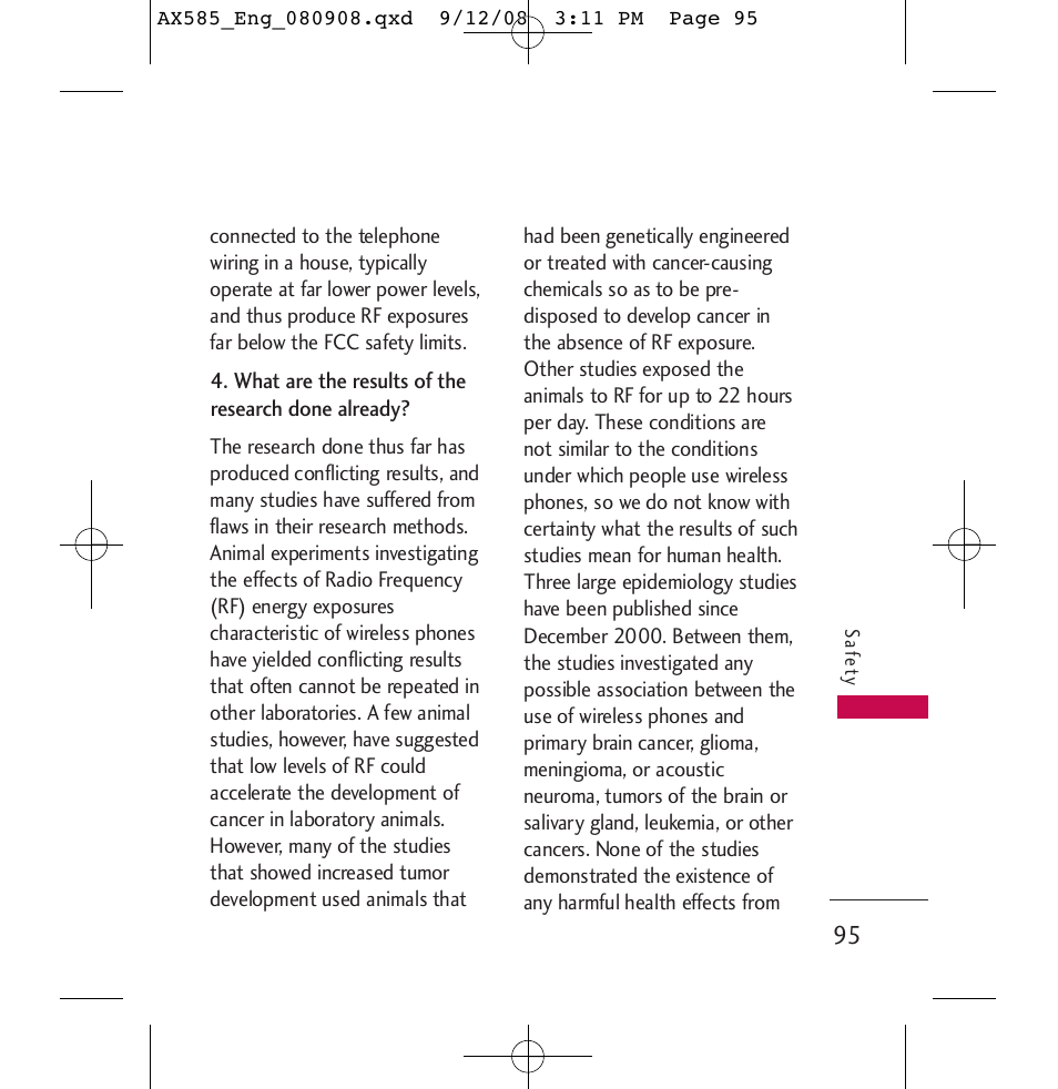 LG LGAX585 User Manual | Page 95 / 119