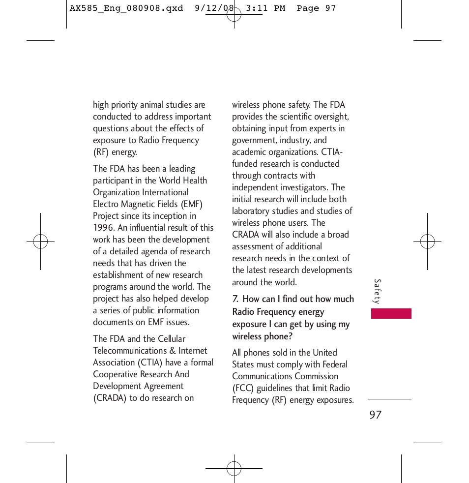 LG LGAX585 User Manual | Page 97 / 119