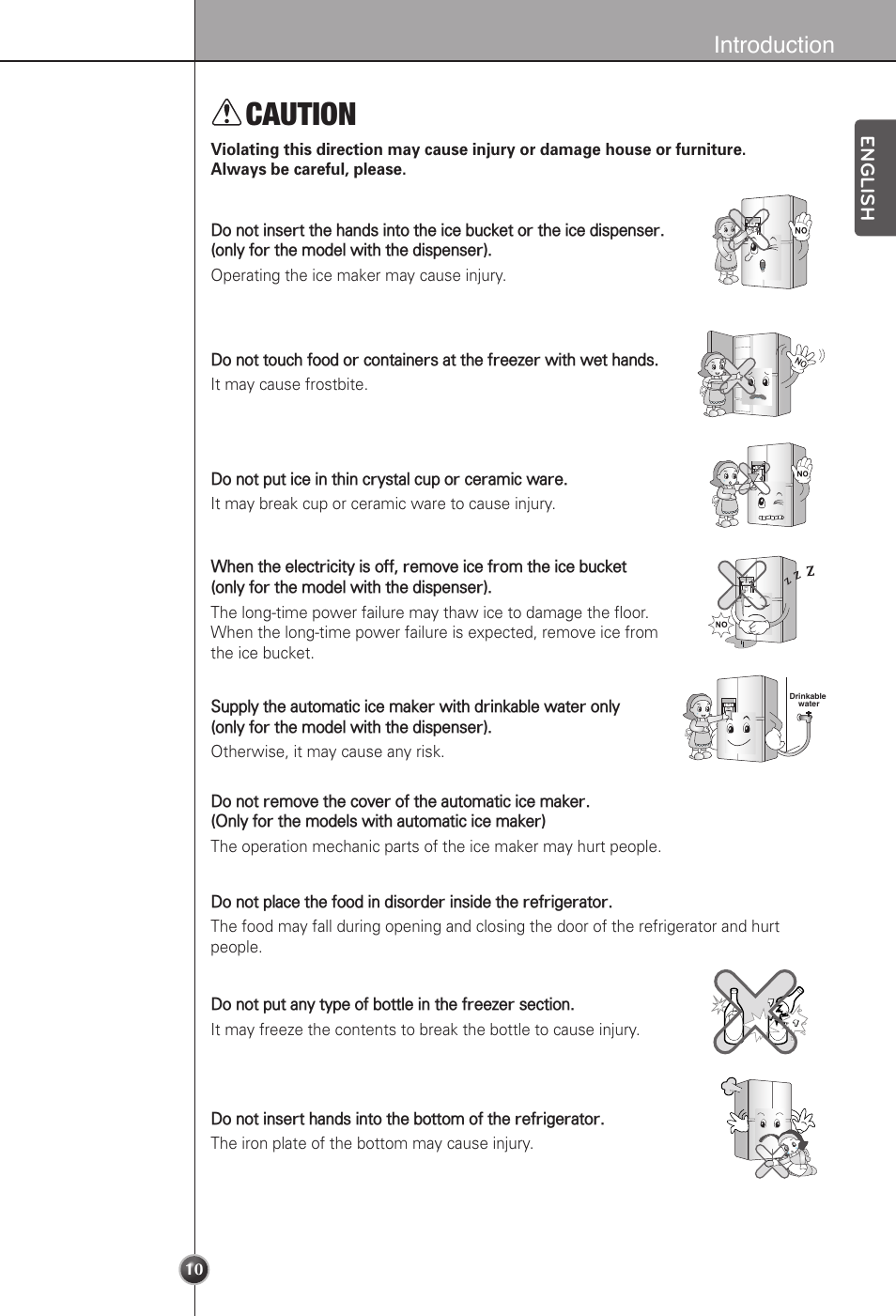 Caution, Introduction | LG LSC22991ST User Manual | Page 10 / 46