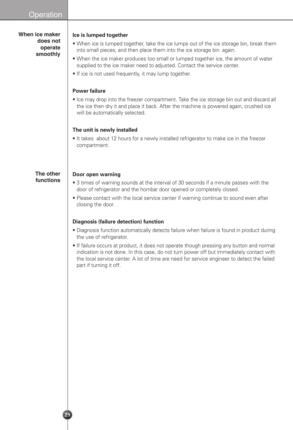 Operation | LG LSC22991ST User Manual | Page 29 / 46
