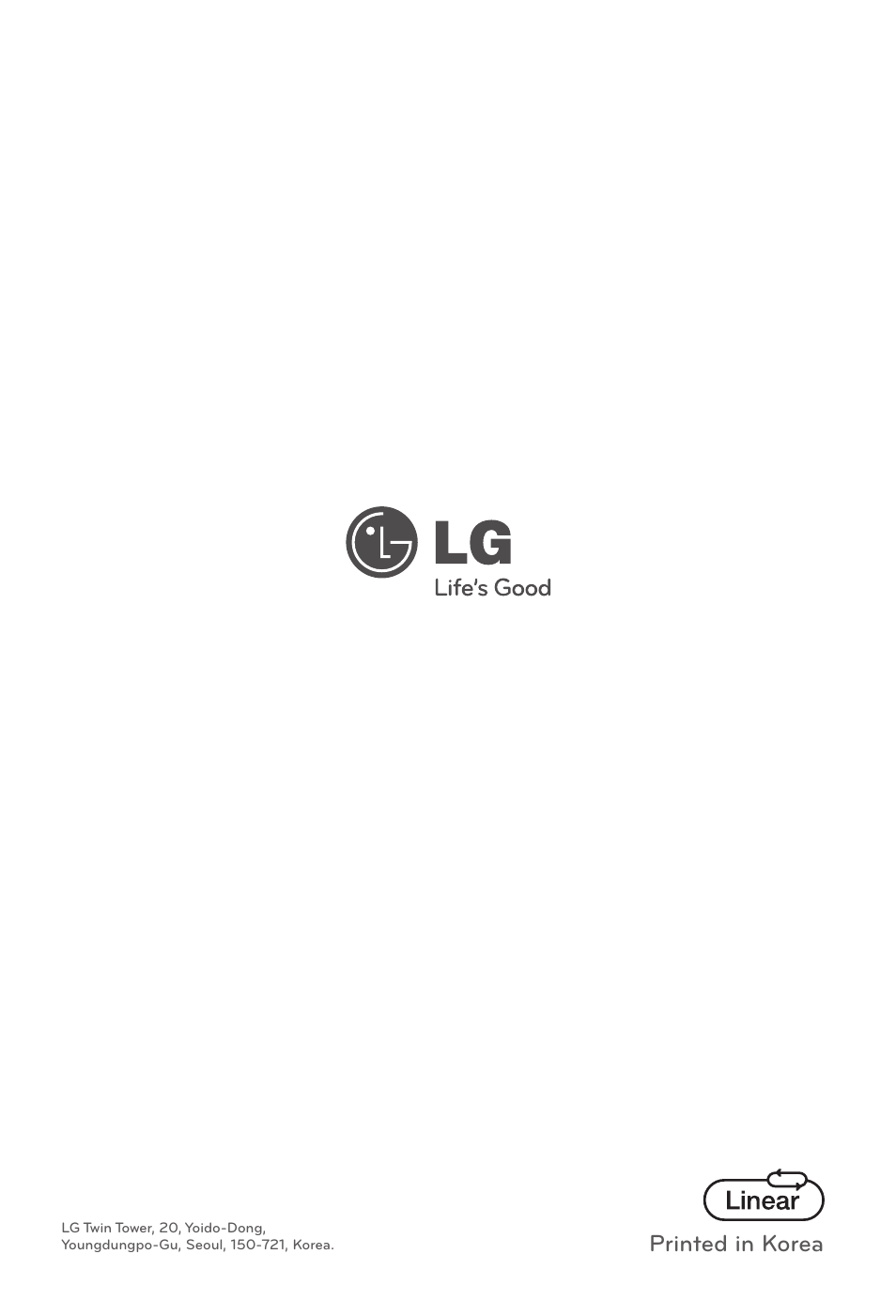 Printed in korea | LG LSC22991ST User Manual | Page 46 / 46