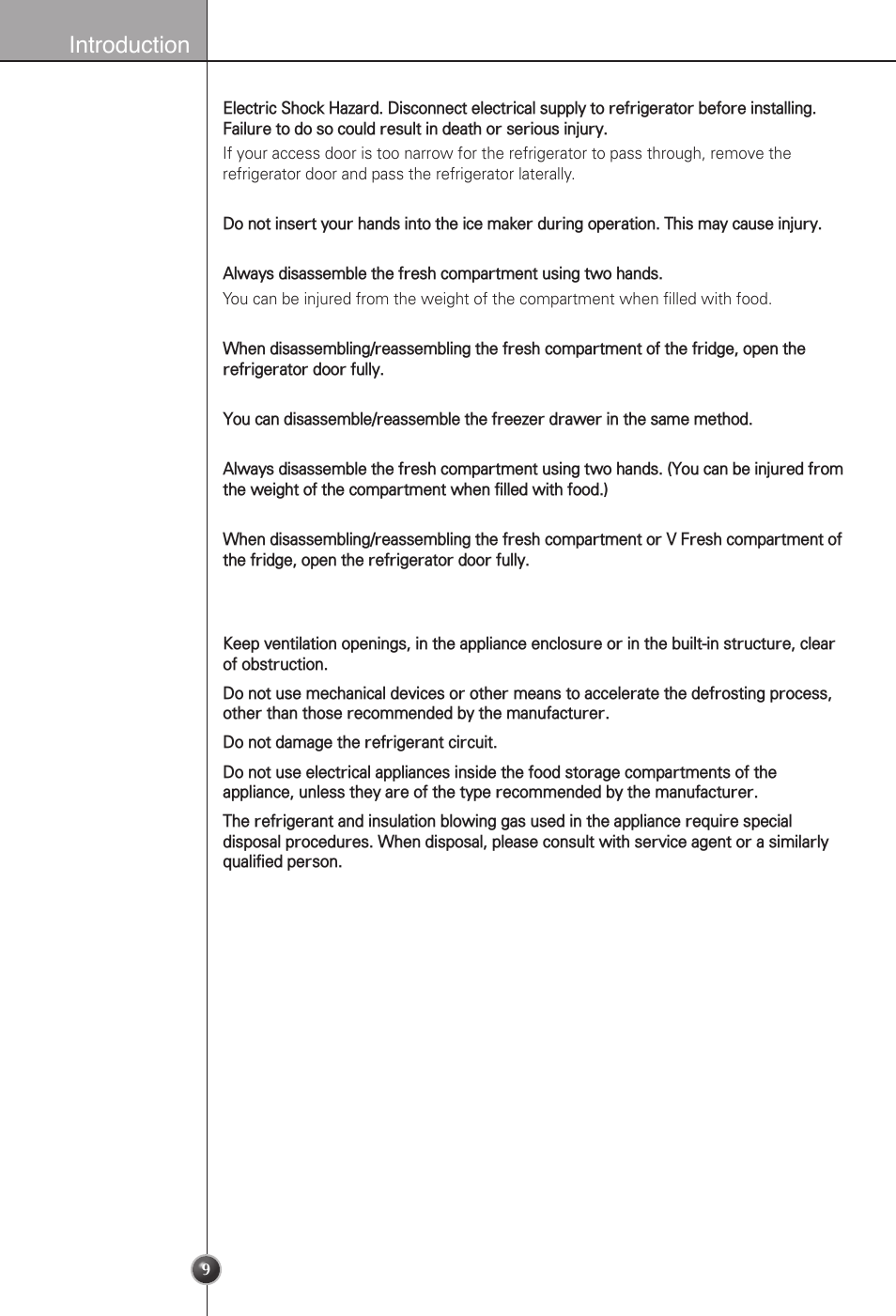 Introduction | LG LSC22991ST User Manual | Page 9 / 46