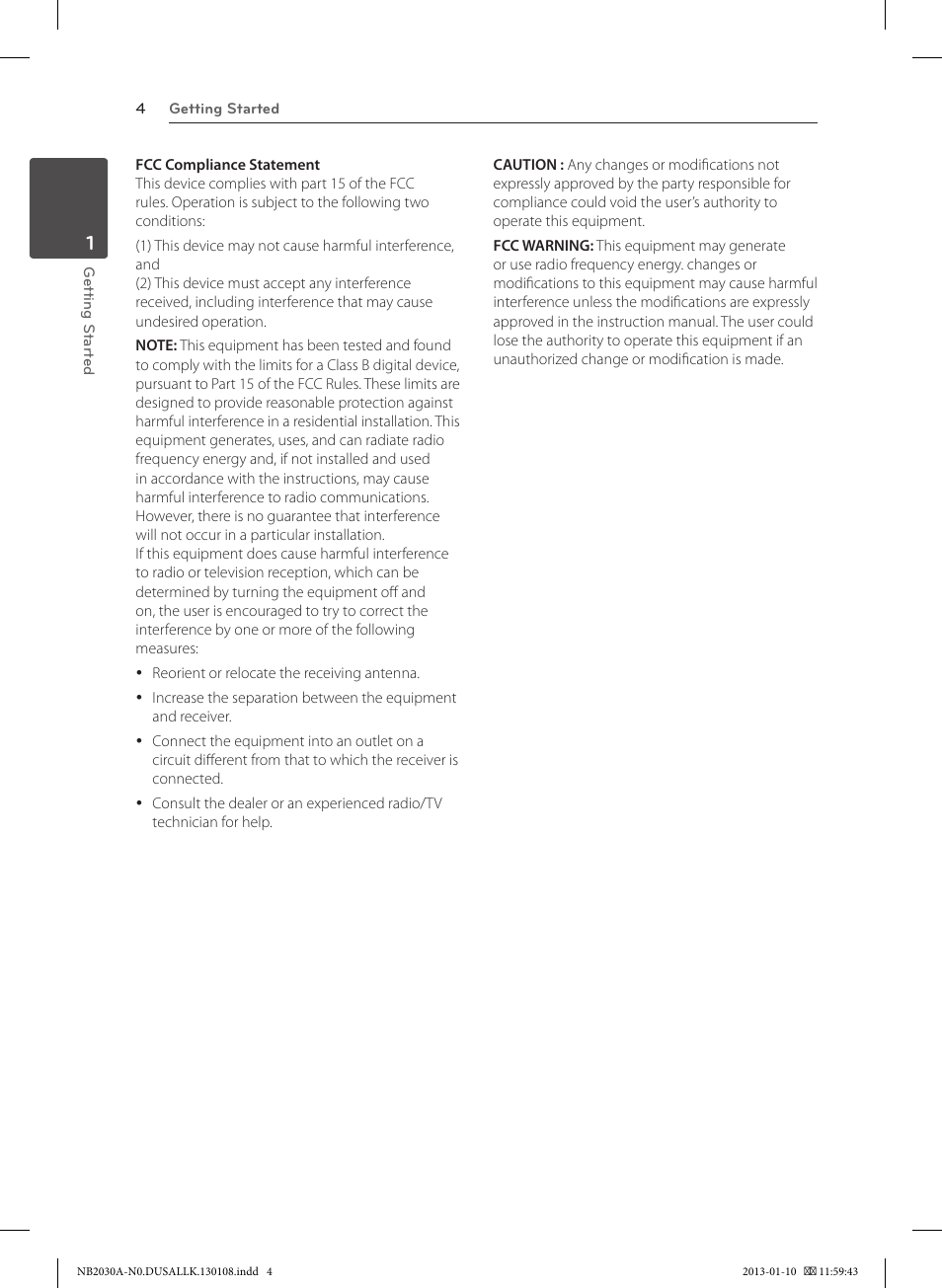 LG NB2030A User Manual | Page 4 / 18