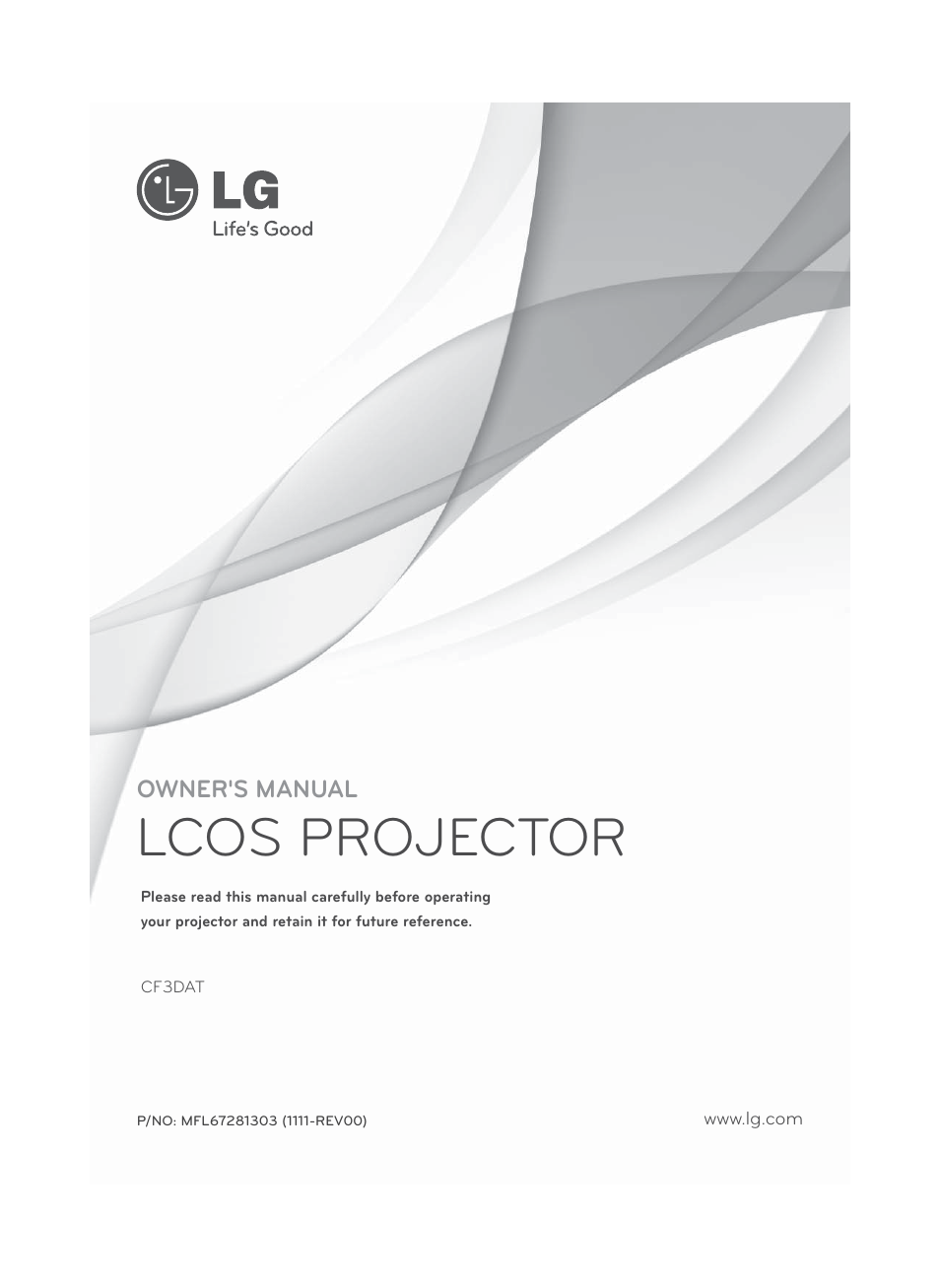 LG CF3DAT User Manual | 60 pages