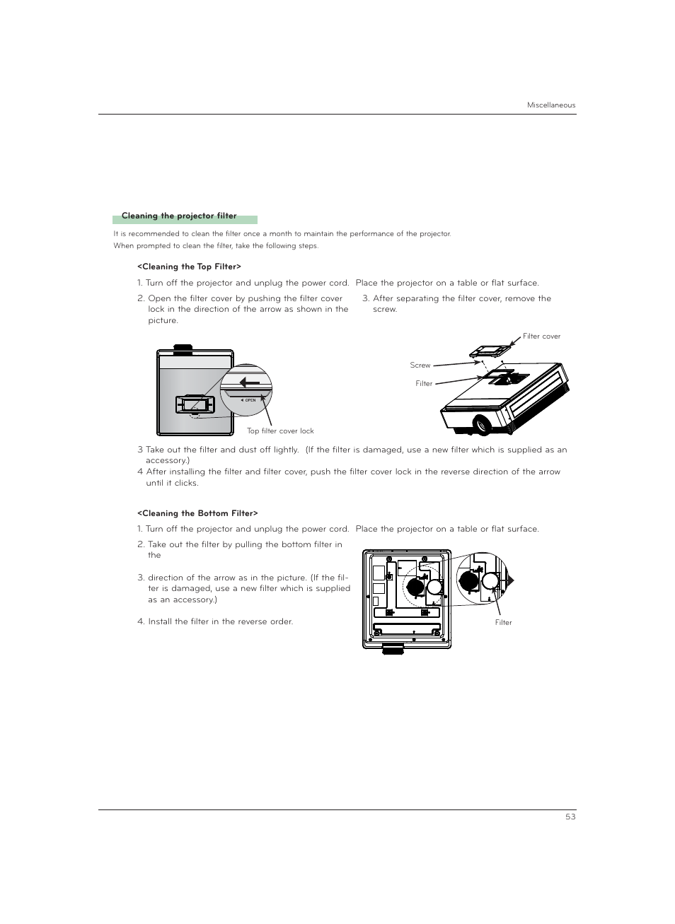 LG CF3DAT User Manual | Page 53 / 60