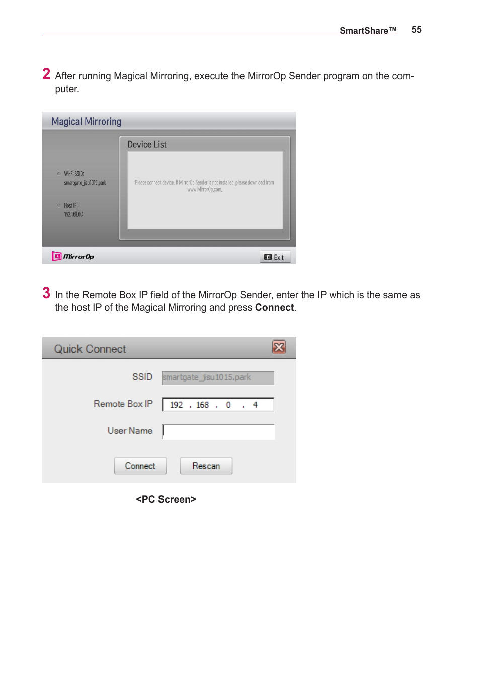 LG PA75U User Manual | Page 55 / 92