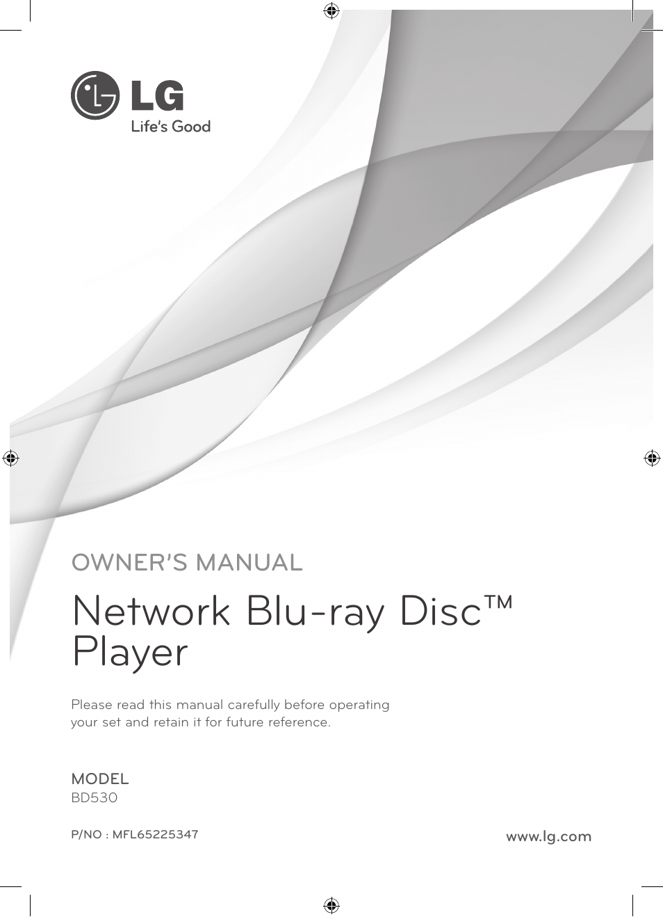 LG BD530 User Manual | 72 pages