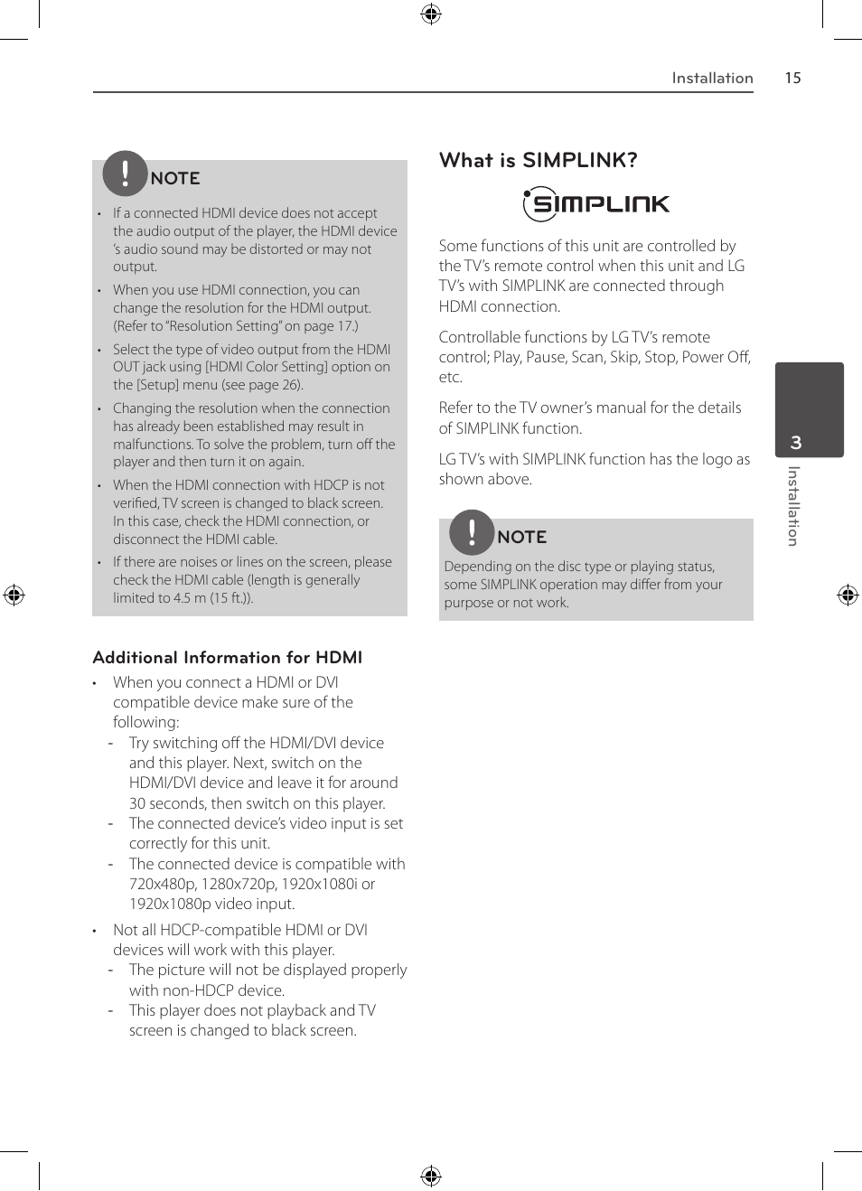 What is simplink | LG BD530 User Manual | Page 15 / 72