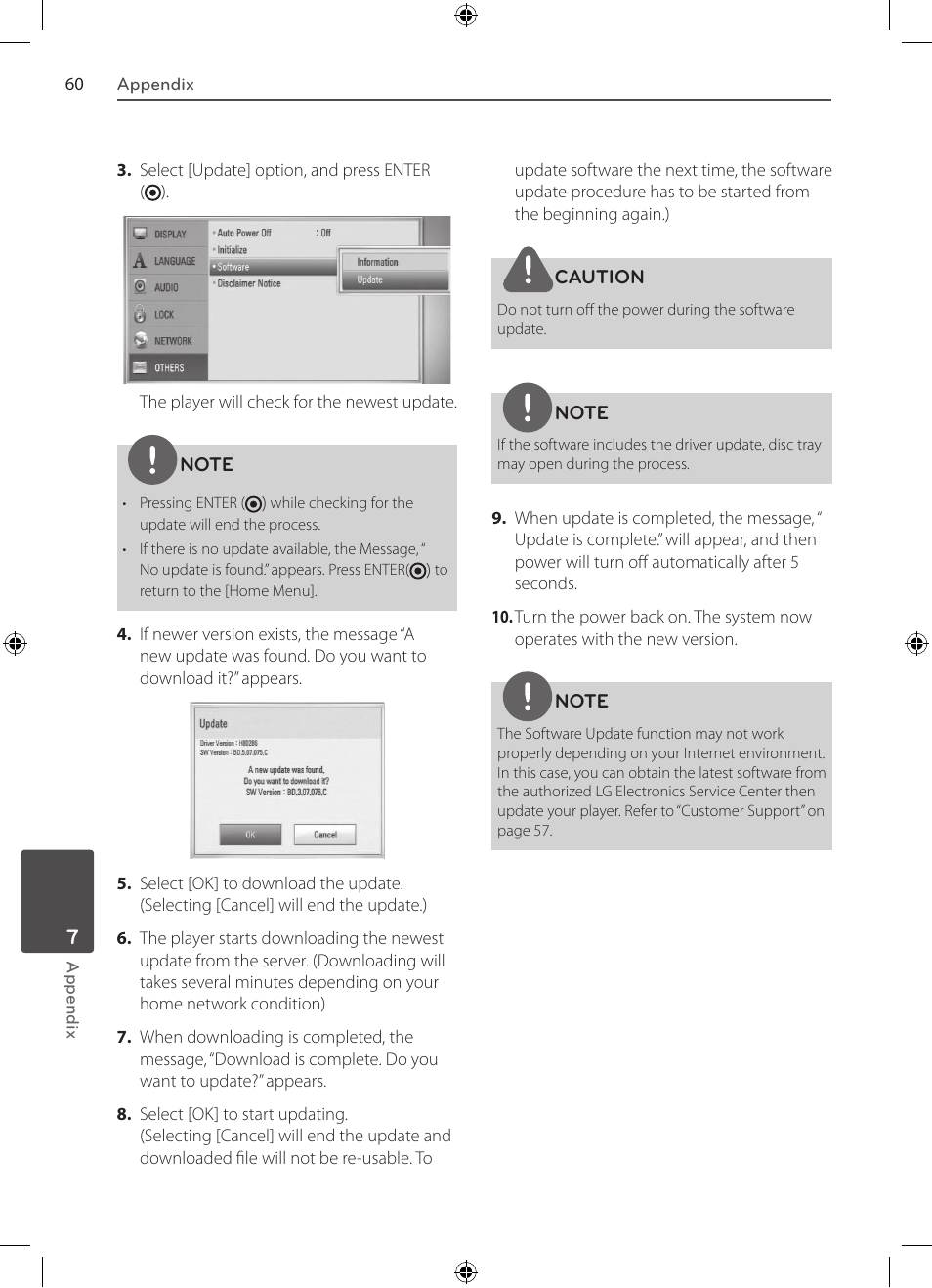 Network software update | LG BD530 User Manual | Page 60 / 72