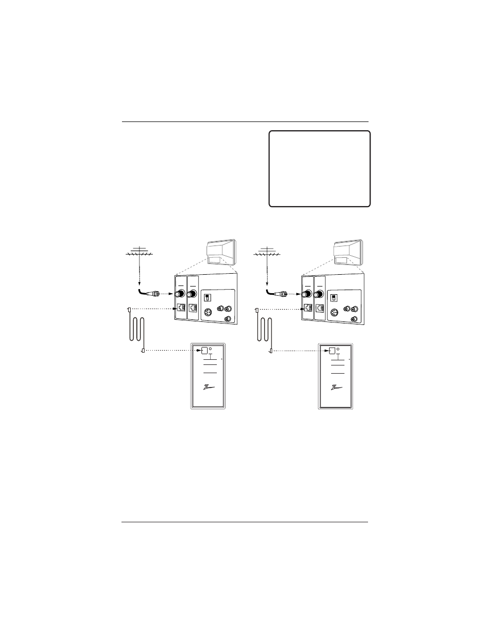 Learn master tv setup typical mpi connections, Teach other tv the setup typical mpi connections, Page 51 | Tv back panel (expanded view) | LG H20J54DT User Manual | Page 51 / 60