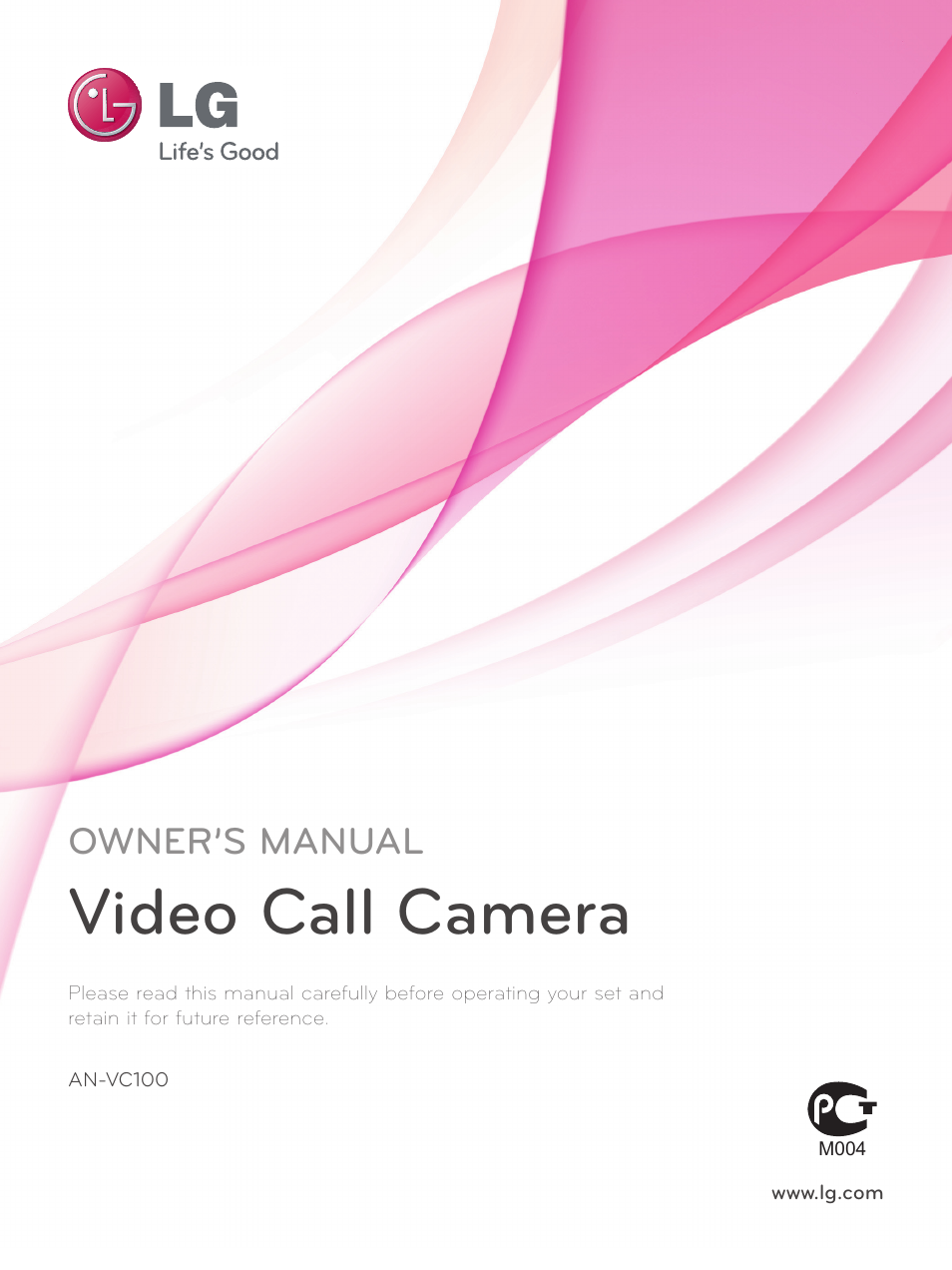 LG AN-VC100 User Manual | 13 pages