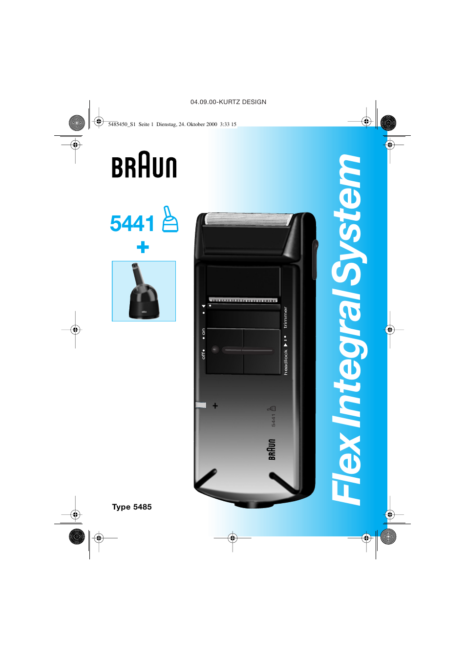 Braun 5441 Flex Integral System User Manual | 66 pages