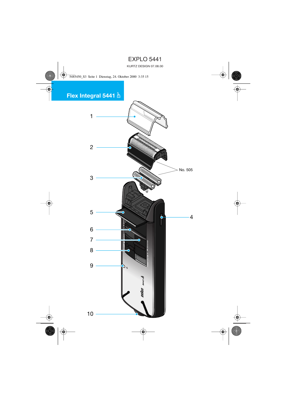 Flex integral 5441, Explo 5441 | Braun 5441 Flex Integral System User Manual | Page 3 / 66