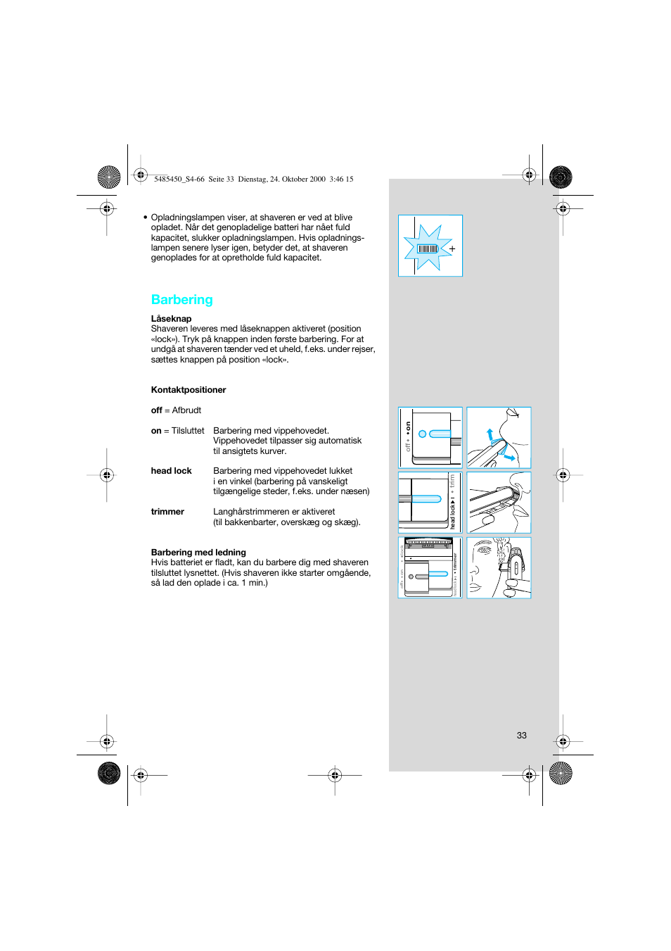 Barbering | Braun 5441 Flex Integral System User Manual | Page 33 / 66