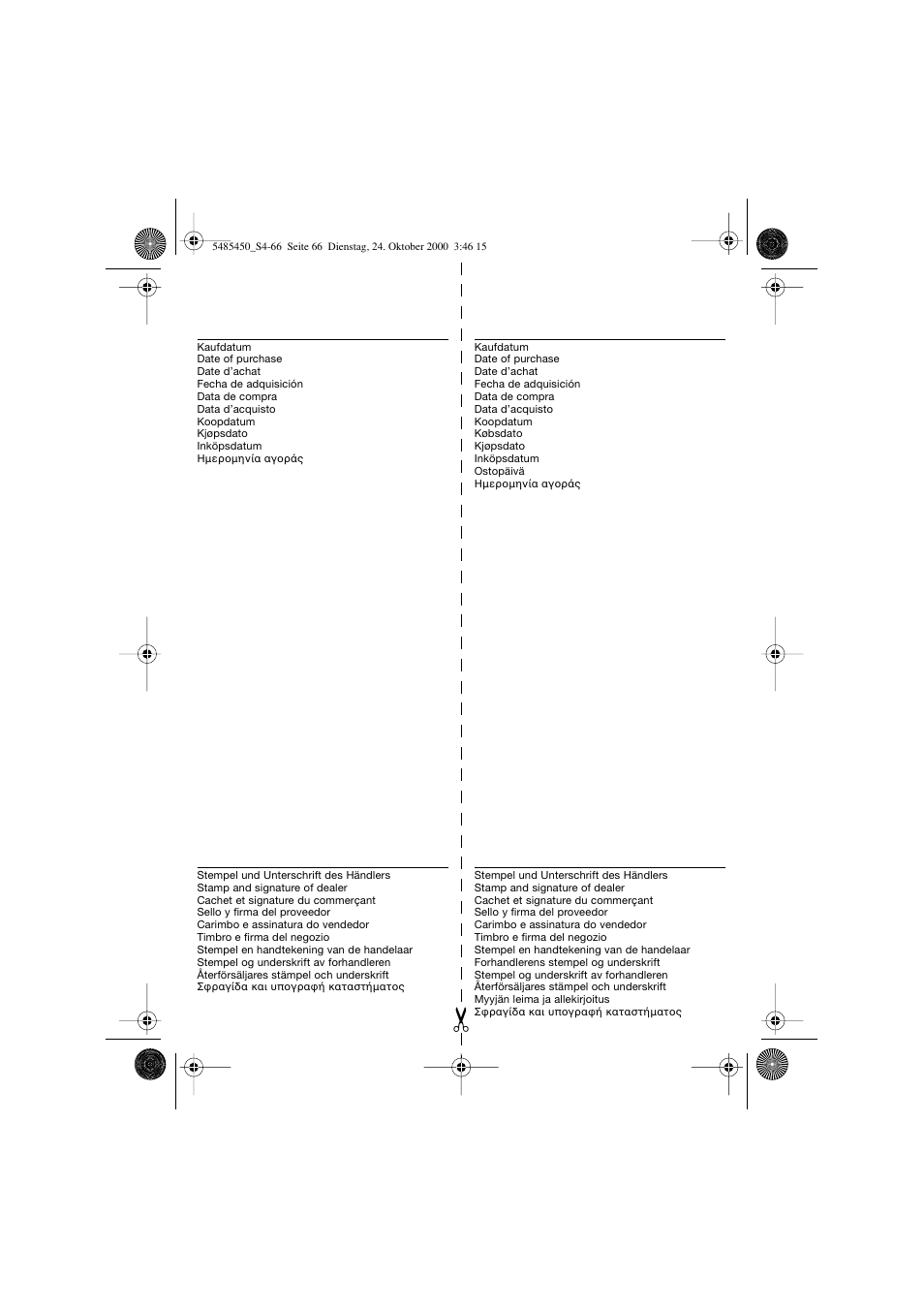 Braun 5441 Flex Integral System User Manual | Page 66 / 66