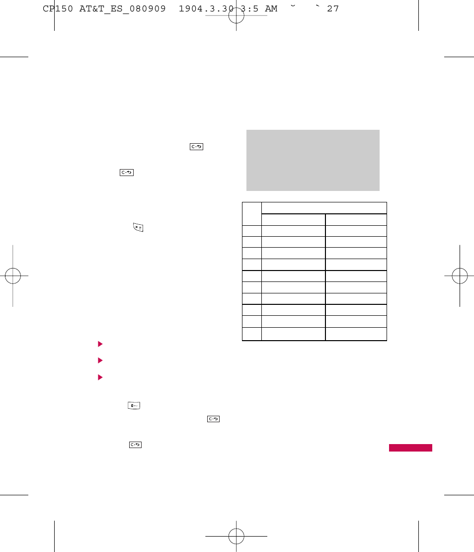 Funciones generales, Uso del modo abc | LG CP150 User Manual | Page 143 / 242