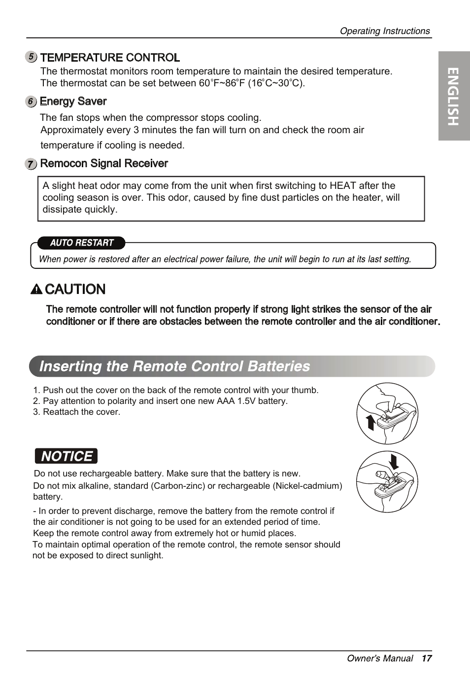 Caution | LG LW1213HR User Manual | Page 17 / 48