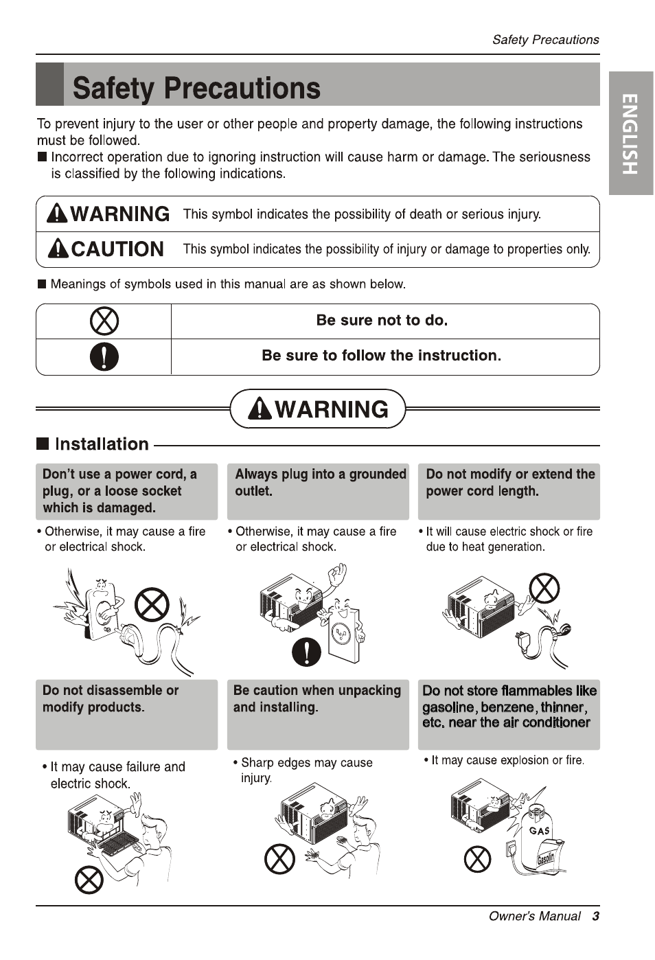 LG LW1213HR User Manual | Page 3 / 48