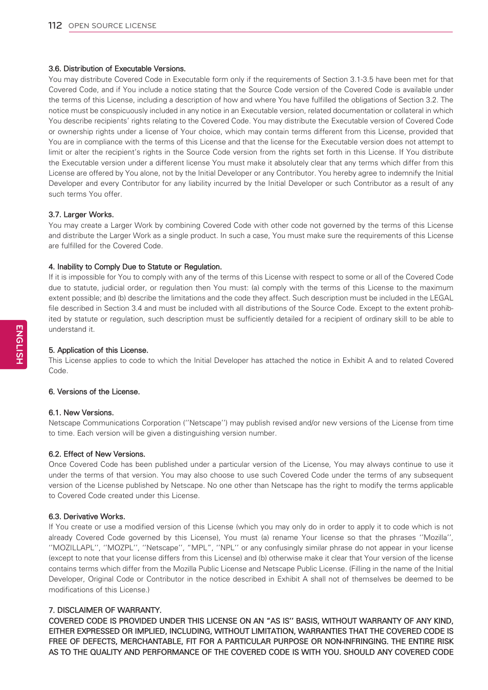 LG 50PV490 User Manual | Page 112 / 122