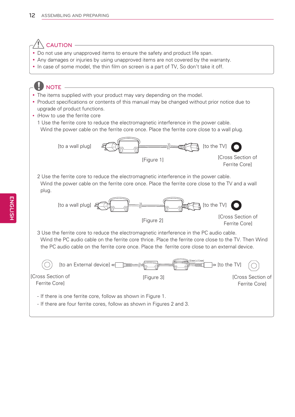 LG 50PV490 User Manual | Page 12 / 122