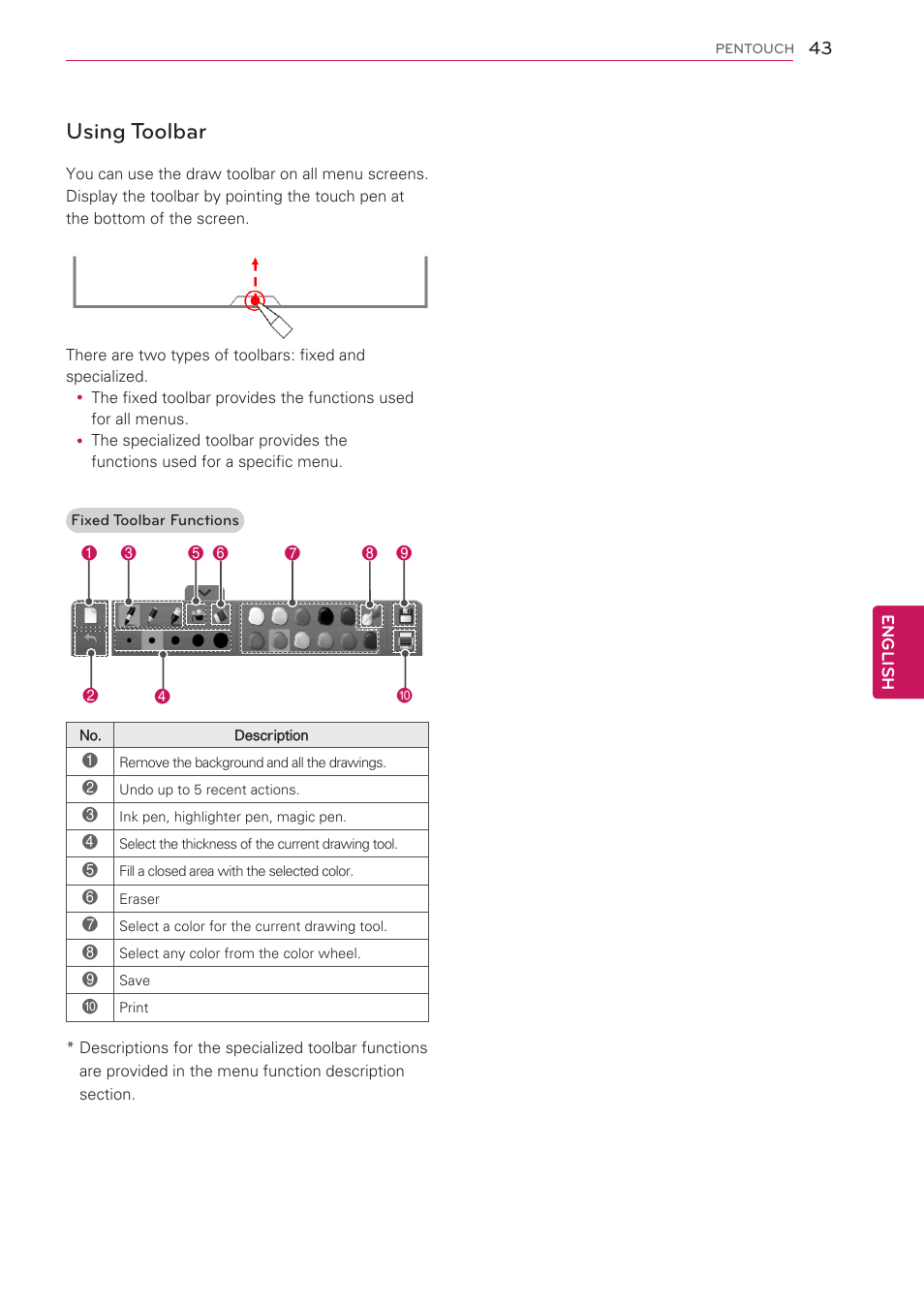 Using toolbar | LG 50PV490 User Manual | Page 43 / 122