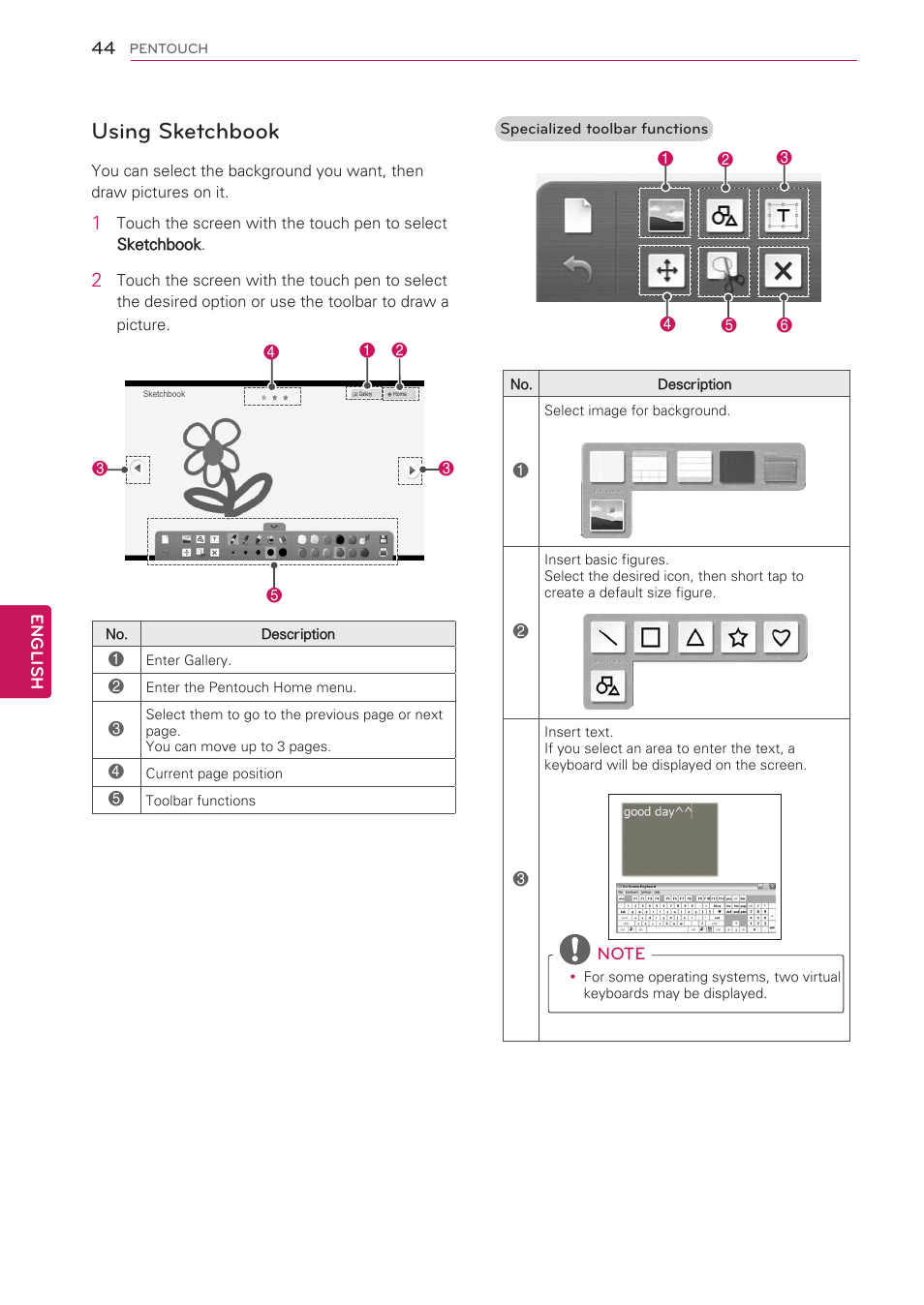 Using sketchbook | LG 50PV490 User Manual | Page 44 / 122