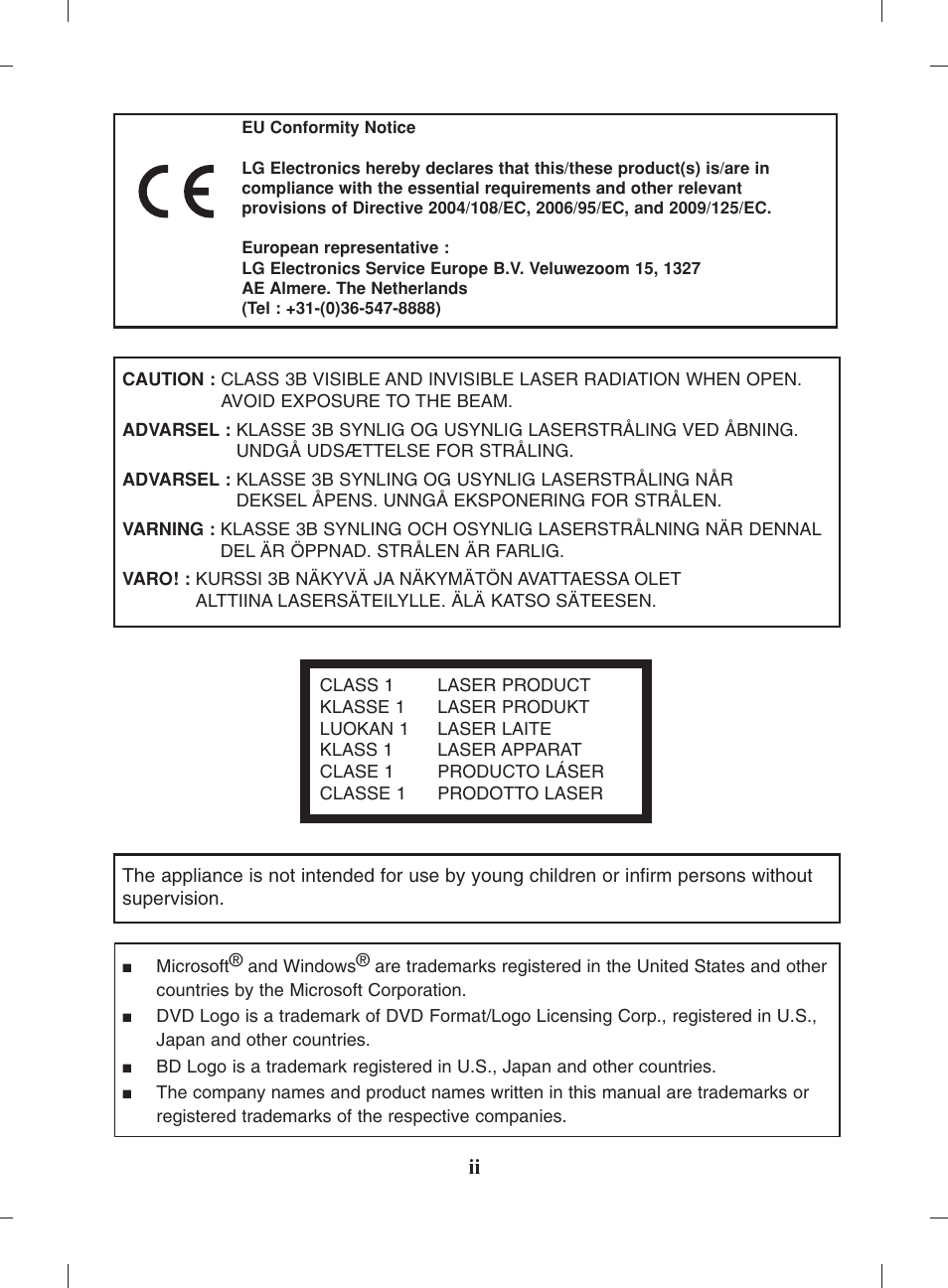 LG WH12LS38 User Manual | Page 3 / 15