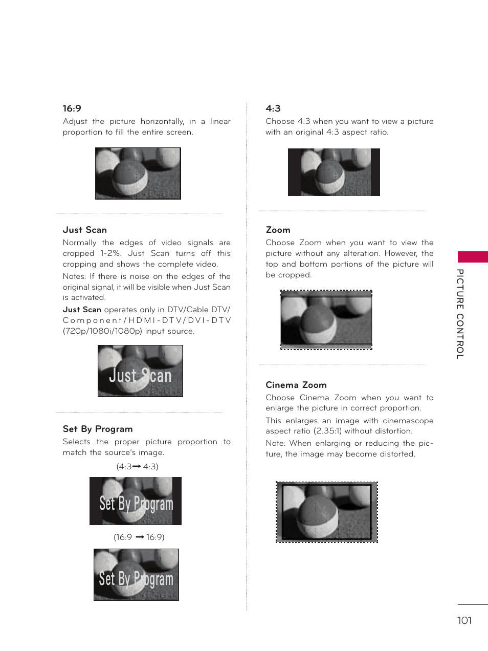 Xvw6fdq, 6hw%\3urjudp | LG 42LD520 User Manual | Page 101 / 172