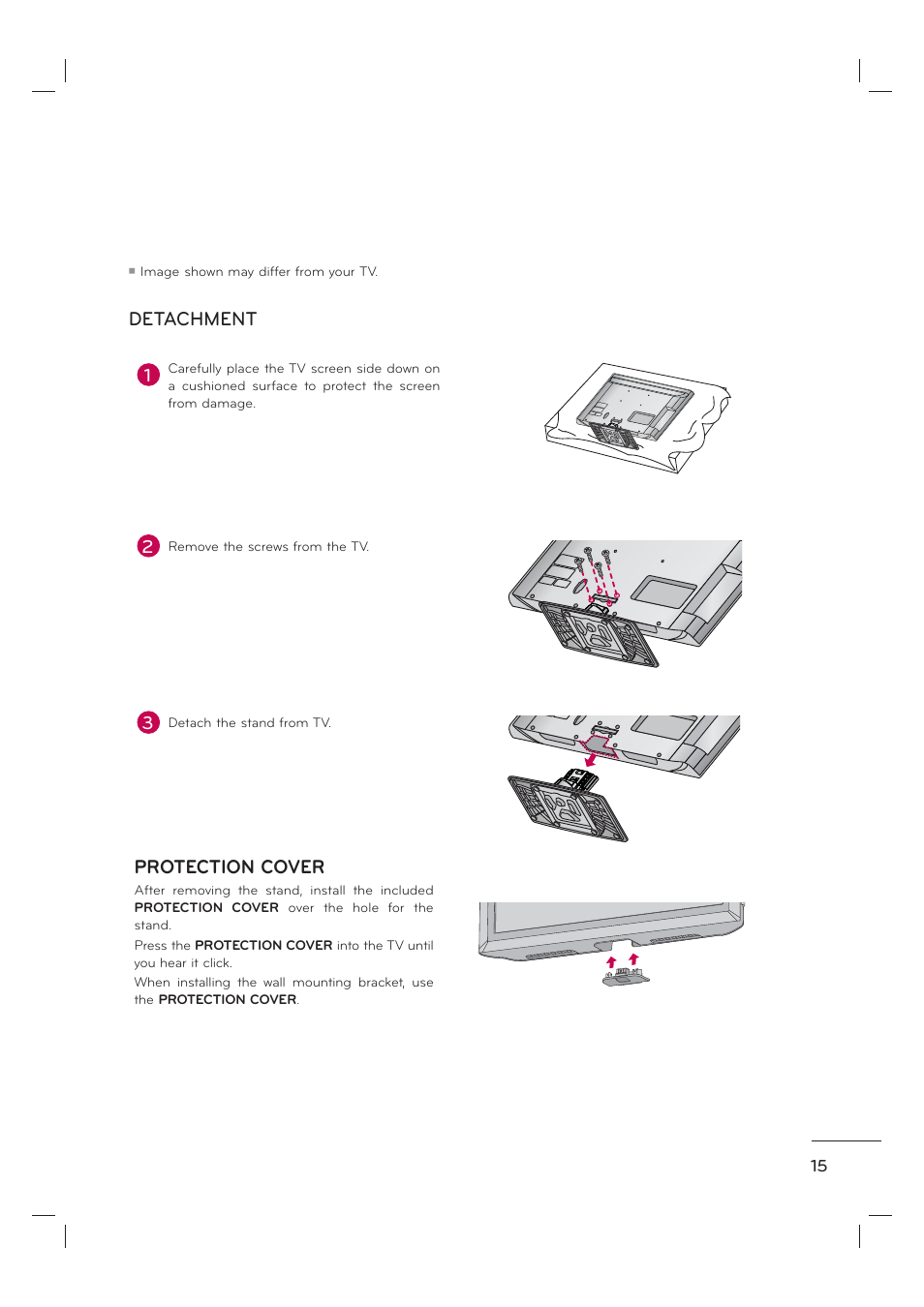 Detachment protection cover | LG 55LE7300 User Manual | Page 17 / 38