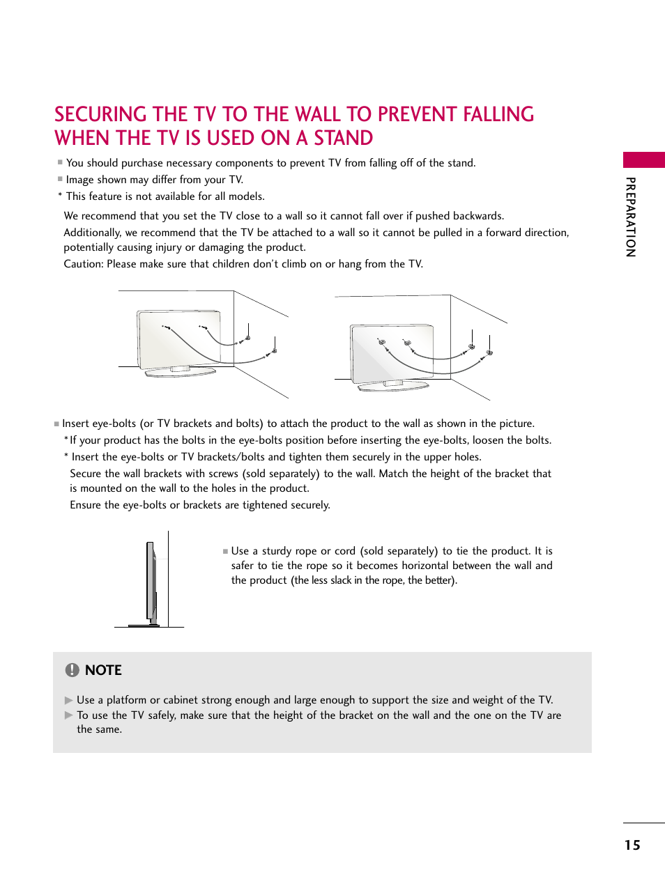 LG 26LG3DCH User Manual | Page 17 / 88