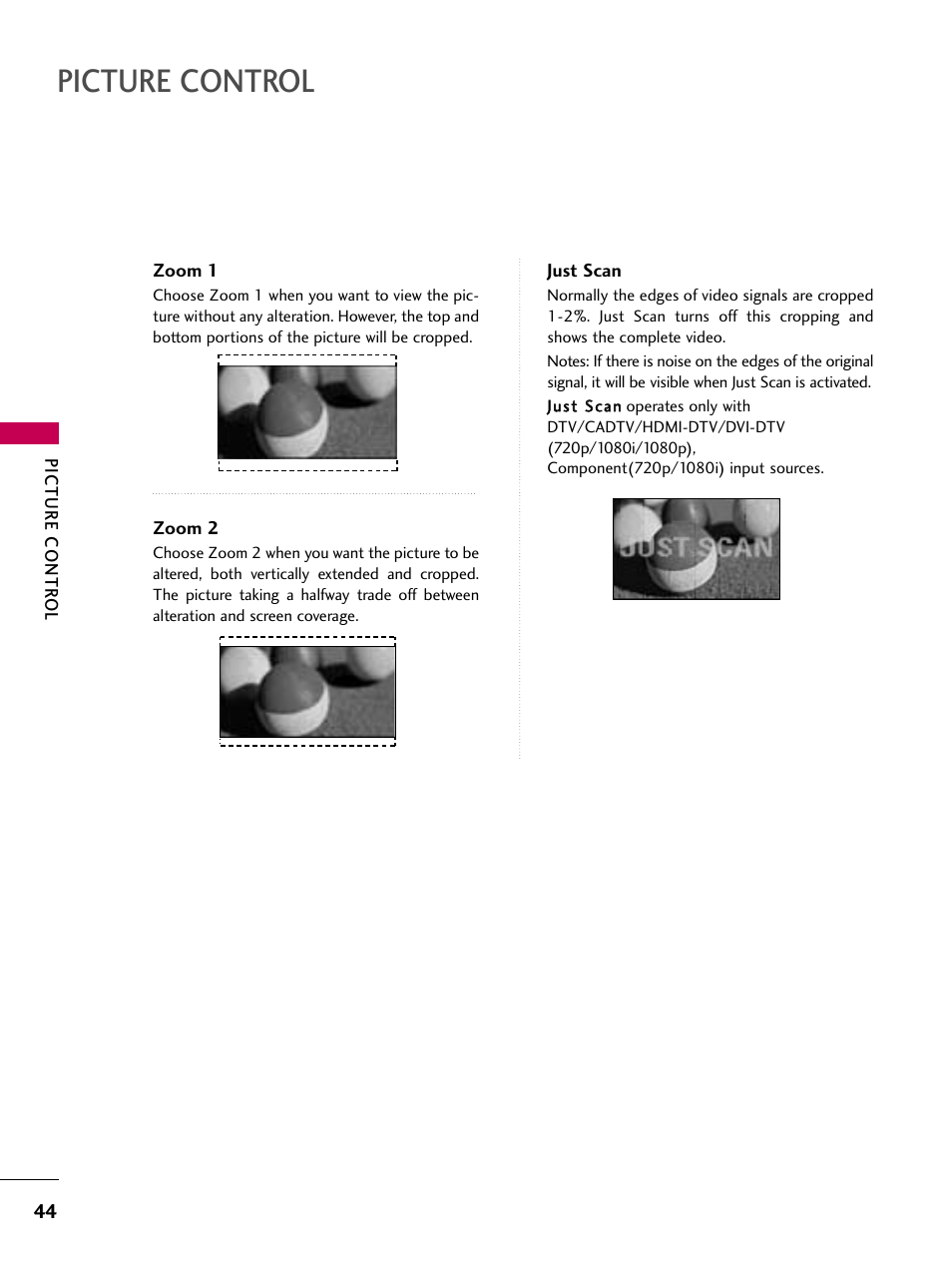Picture control | LG 26LG3DCH User Manual | Page 46 / 88